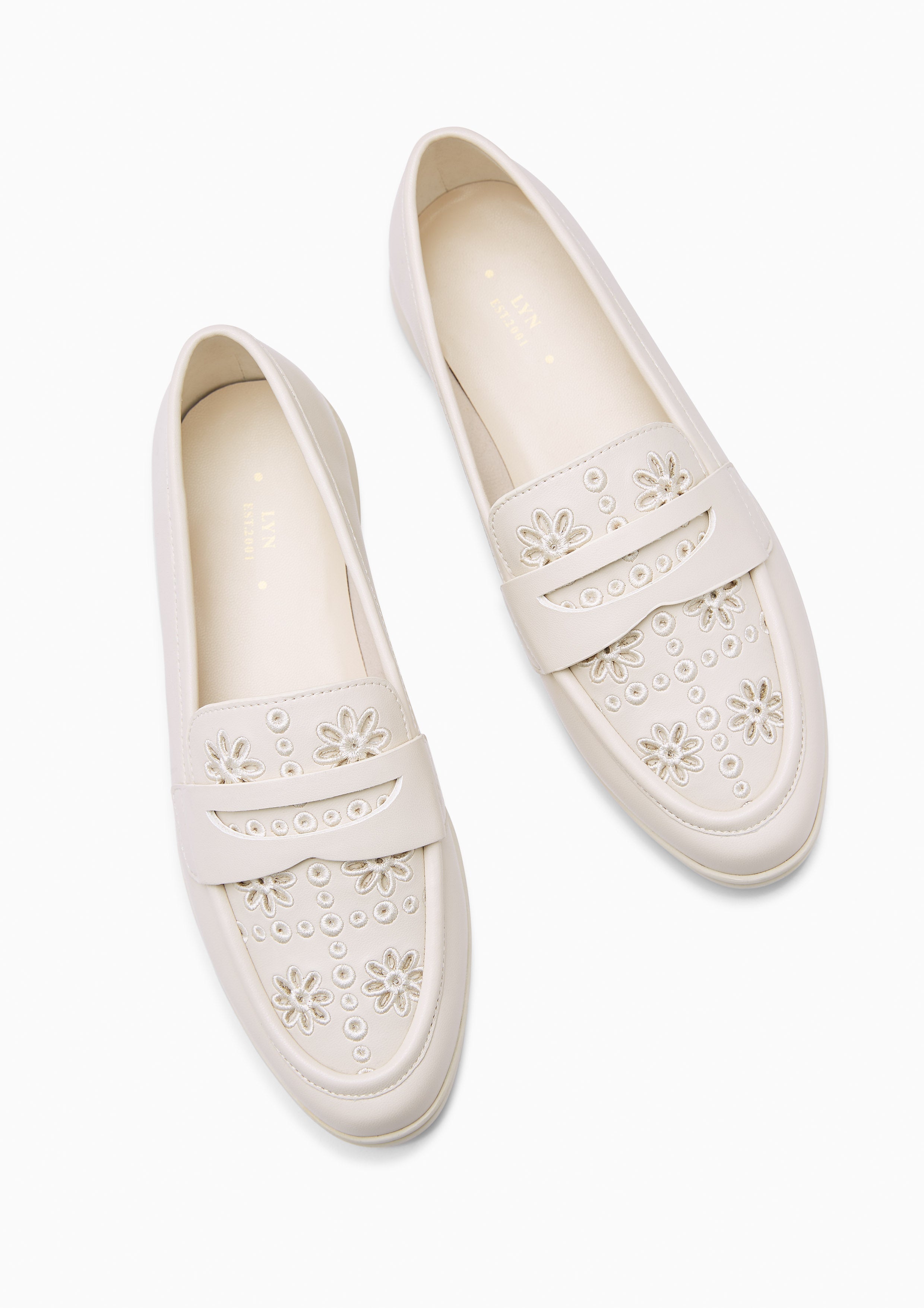 Lydia Loafers Ivory - Lyn TH