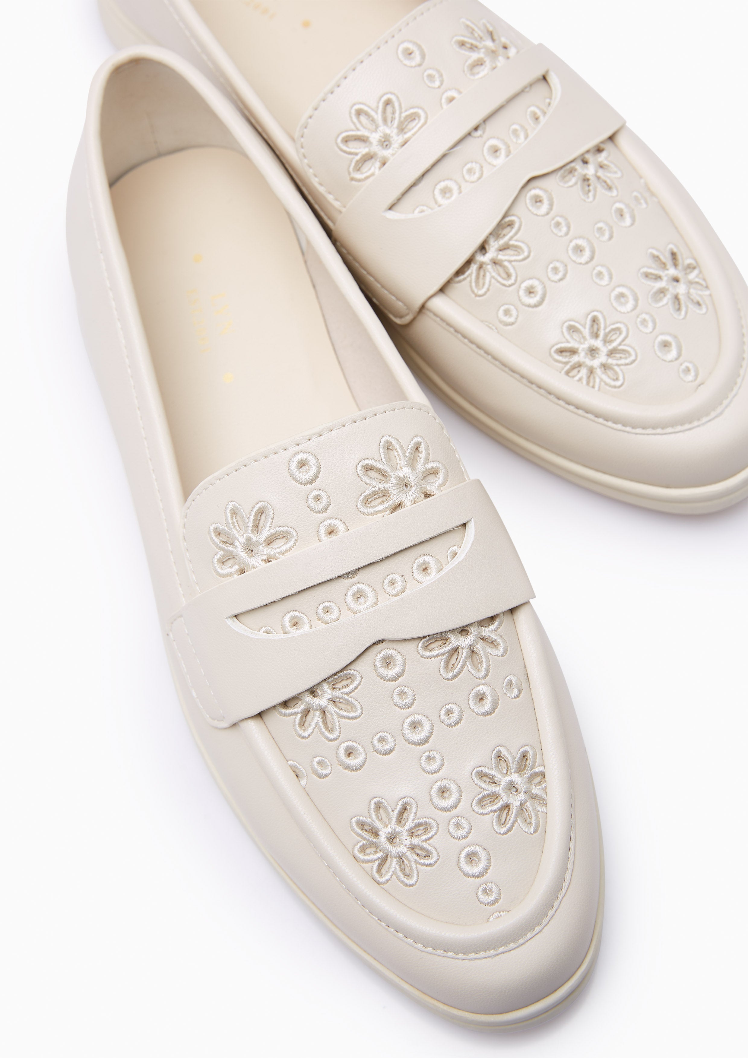 Lydia Loafers Ivory - Lyn TH