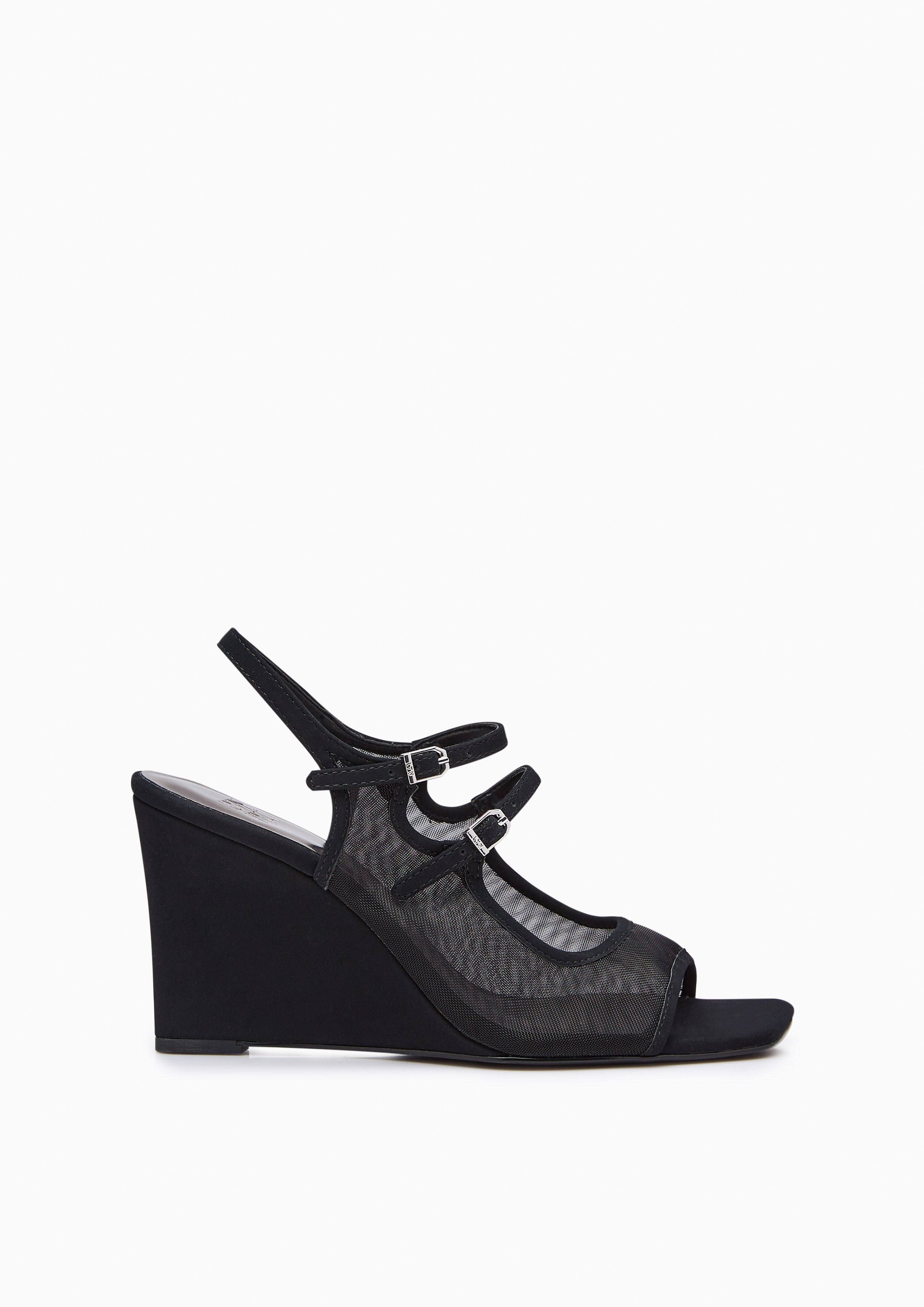 Caesi Mesh Wedges Black - Lyn TH