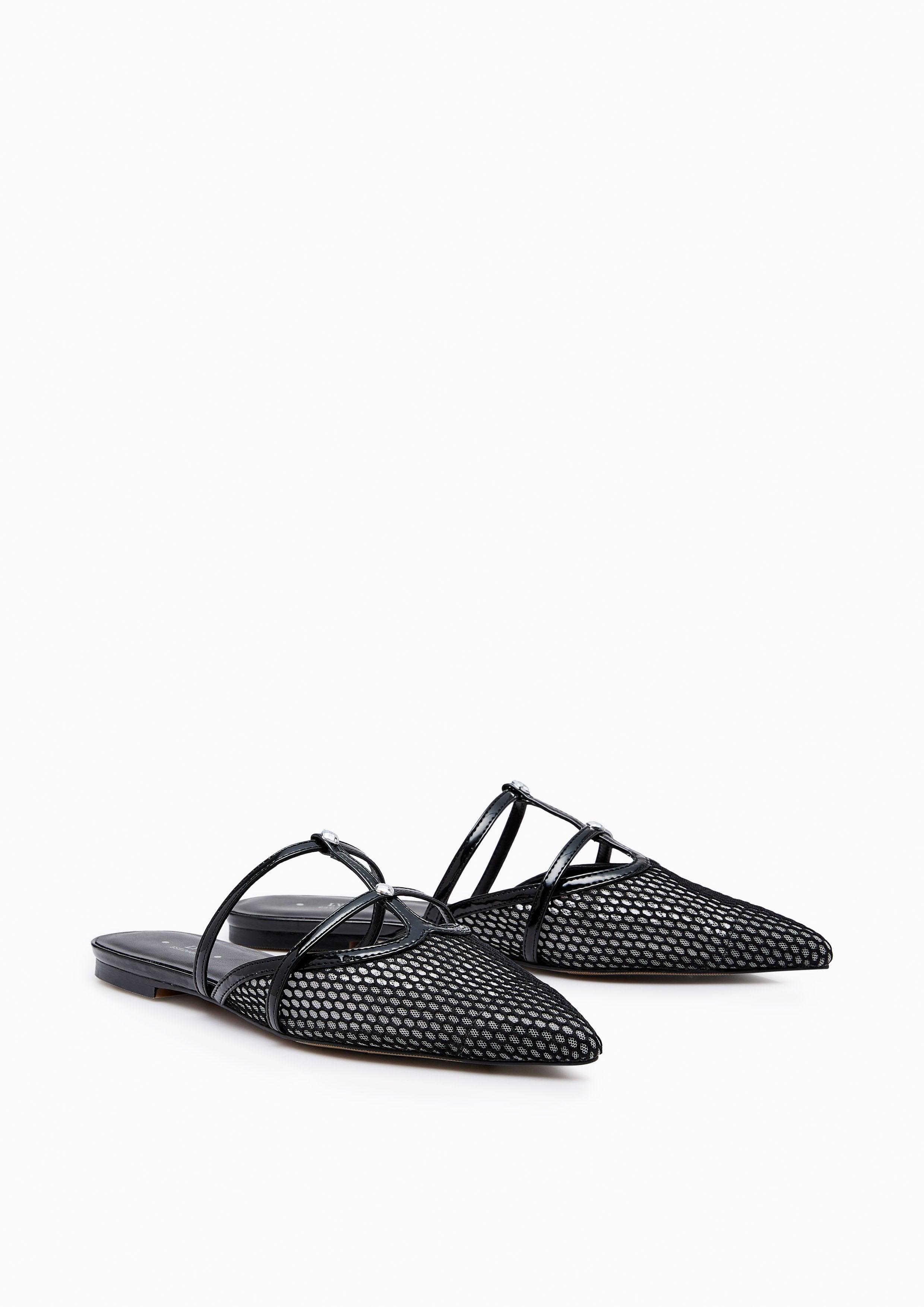 Semika Mesh Sandals Black - Lyn TH