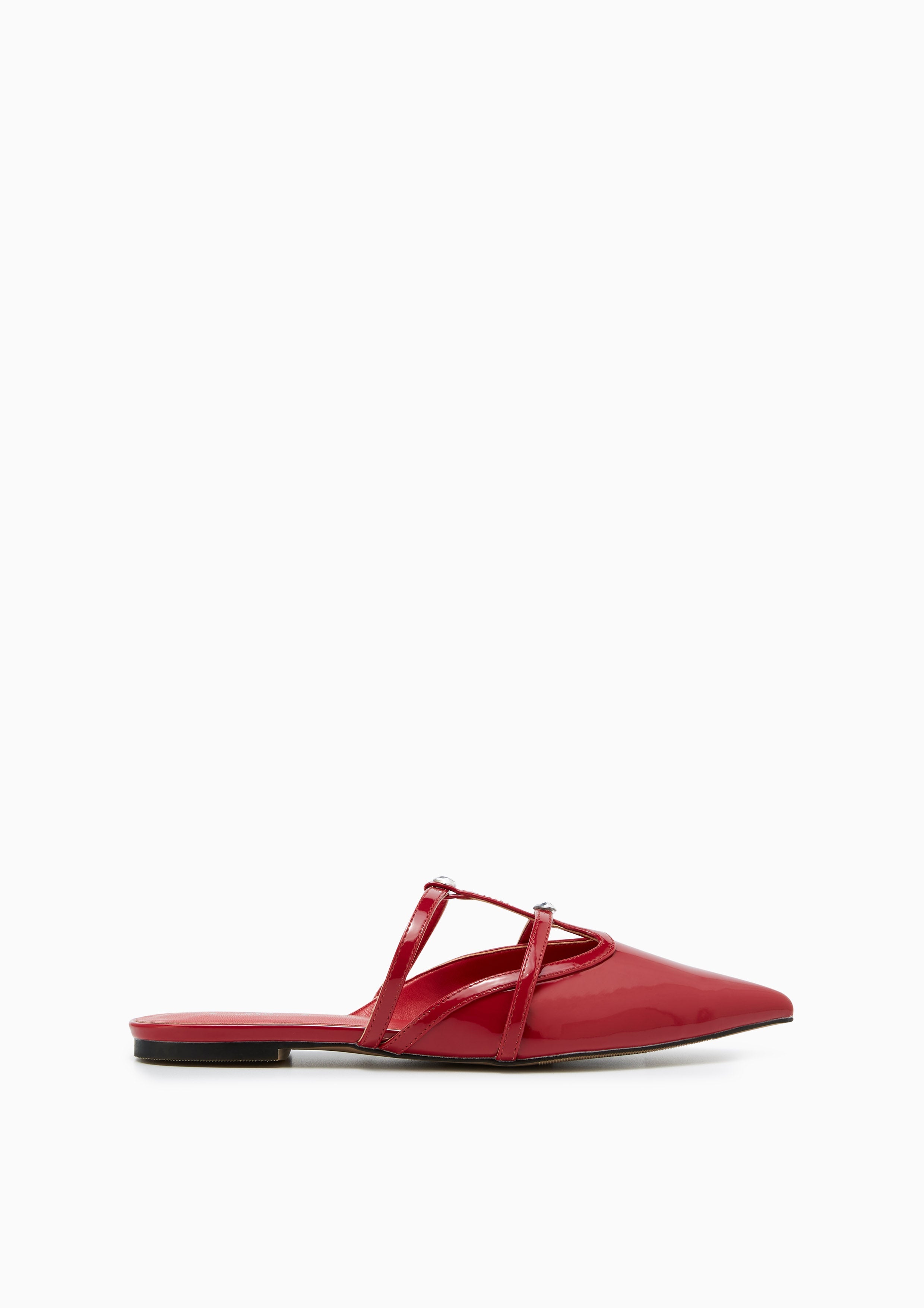 Semika Patent Sandals Red - Lyn TH