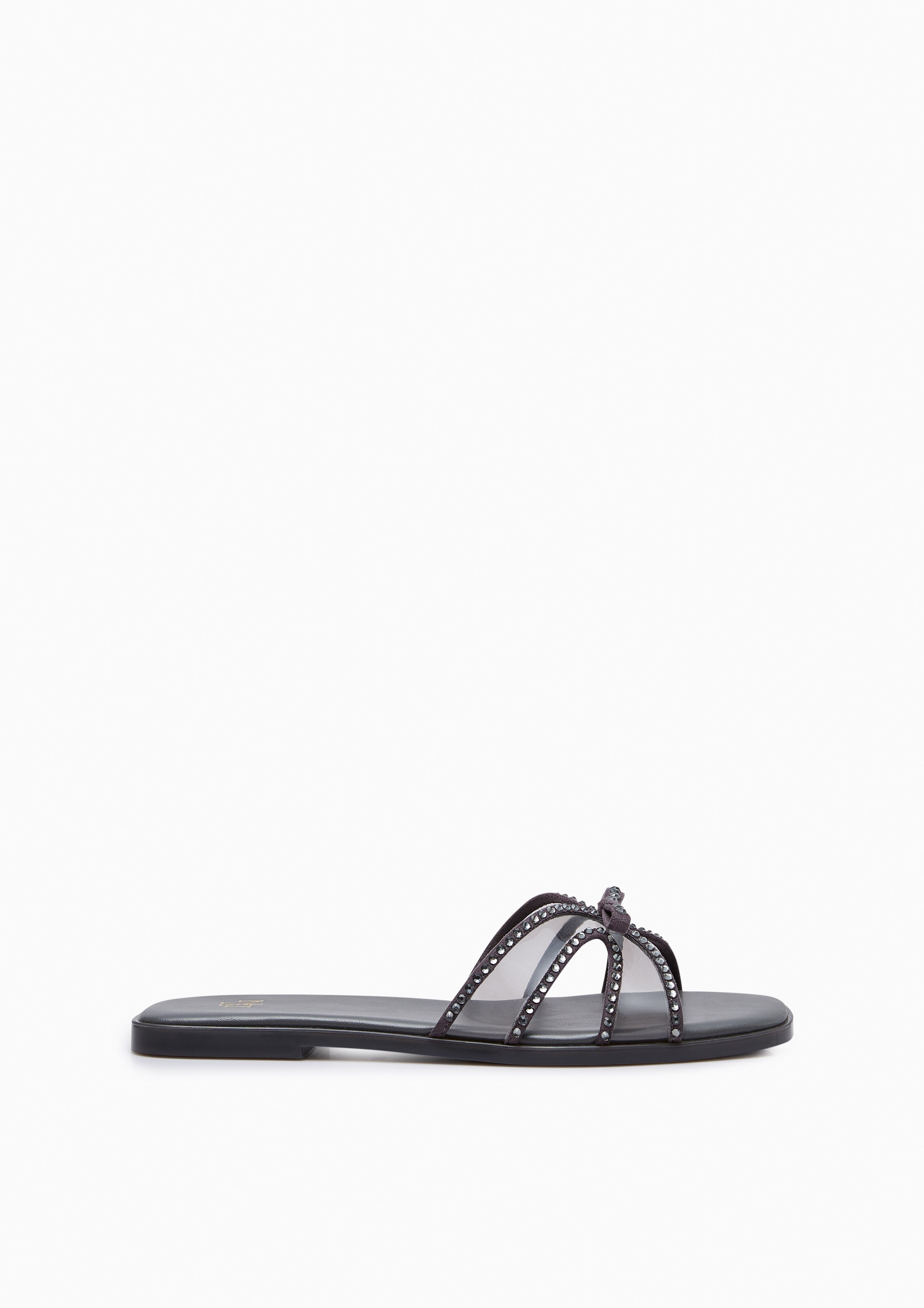 Spencer Flat Sandals Dark Grey - Lyn TH