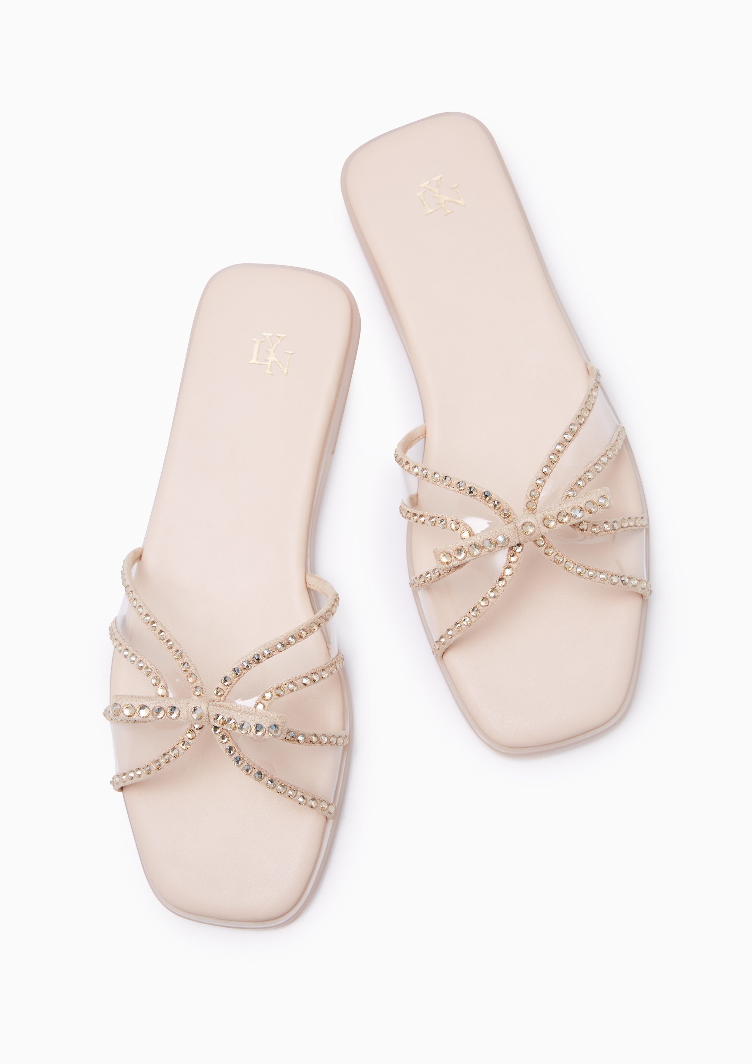 Spencer Flat Sandals Ivory - Lyn TH