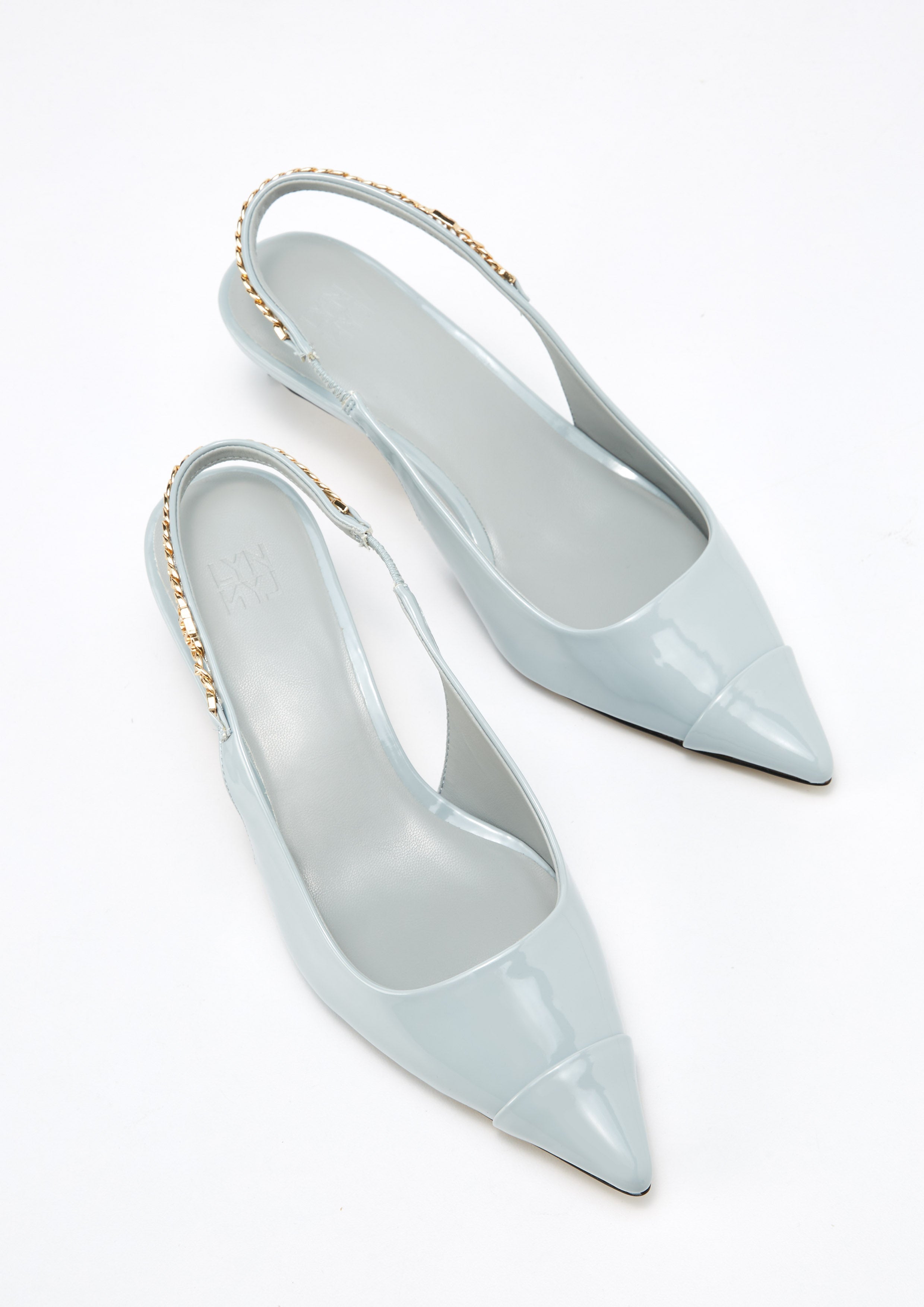 Chilly Heel Slingbacks Light Blue