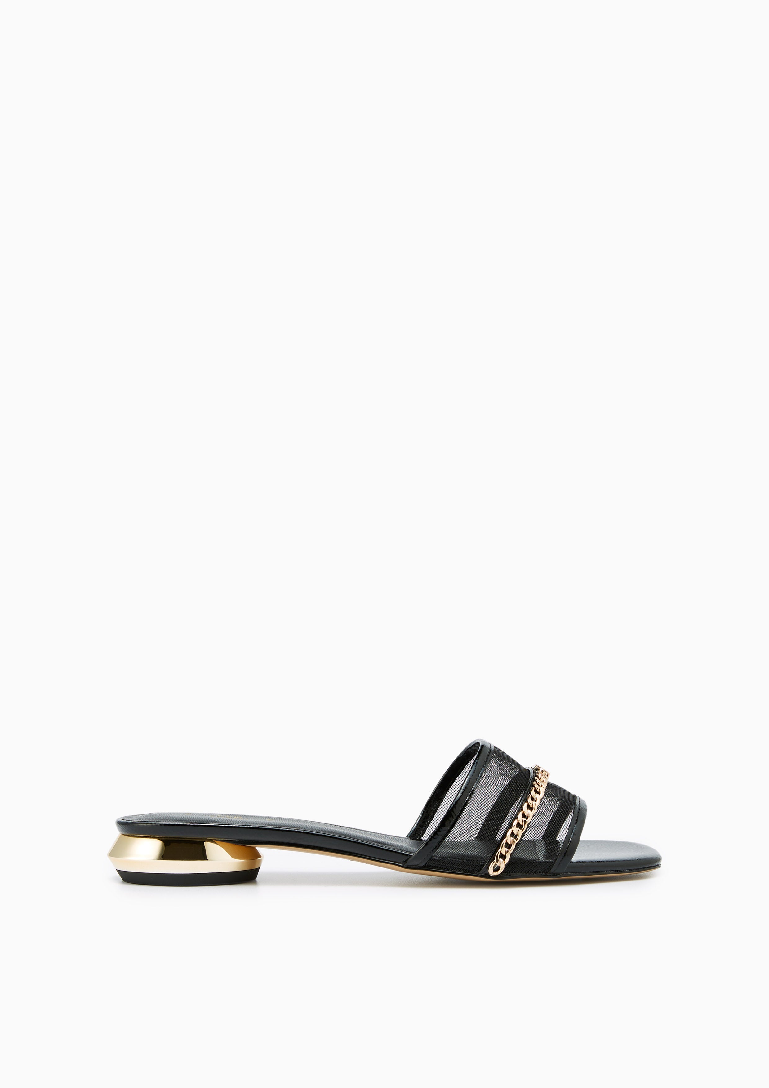 Angle Flat Sandals Black - Lyn TH