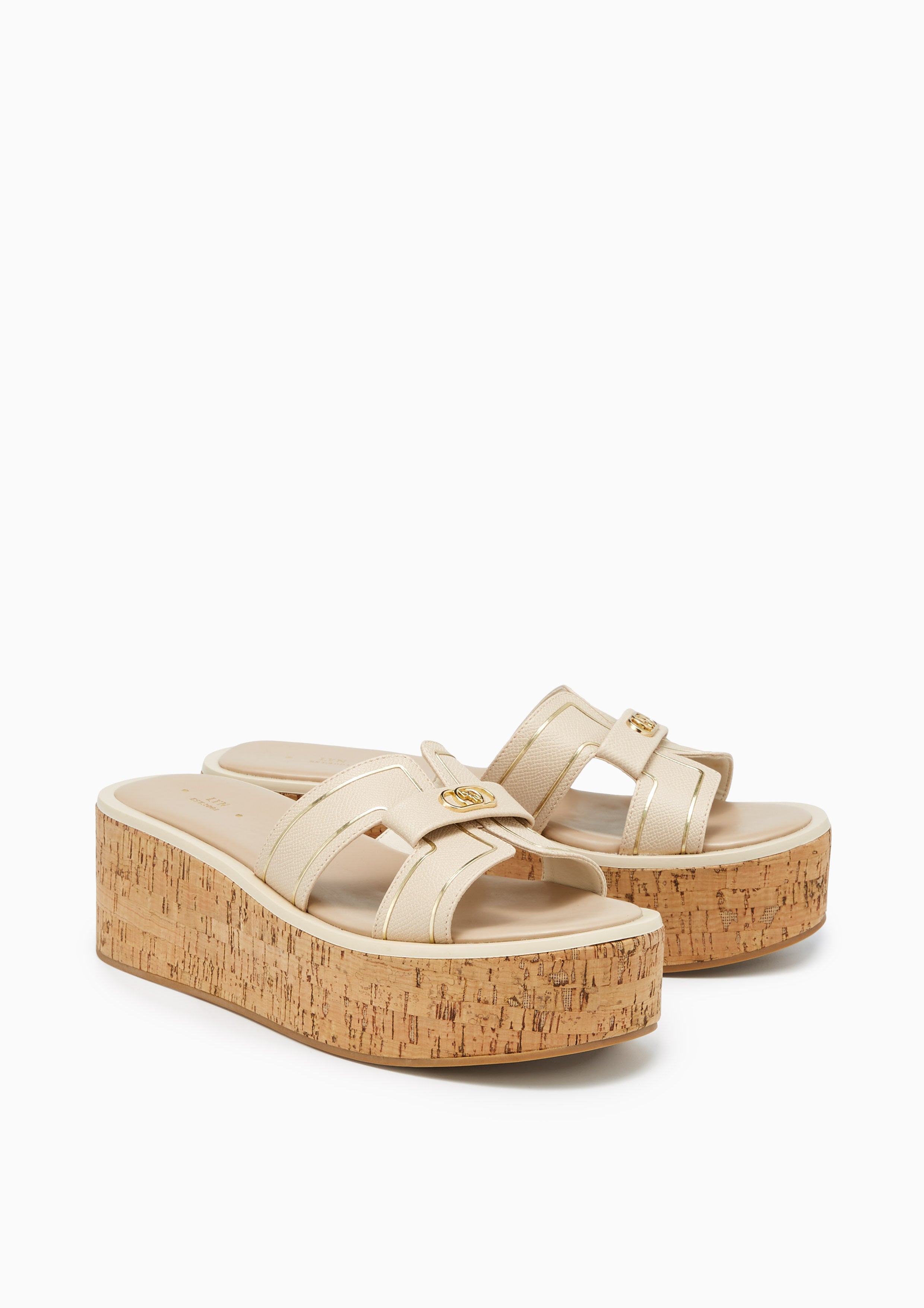 Hey Platform Sandals Taupe - Lyn TH