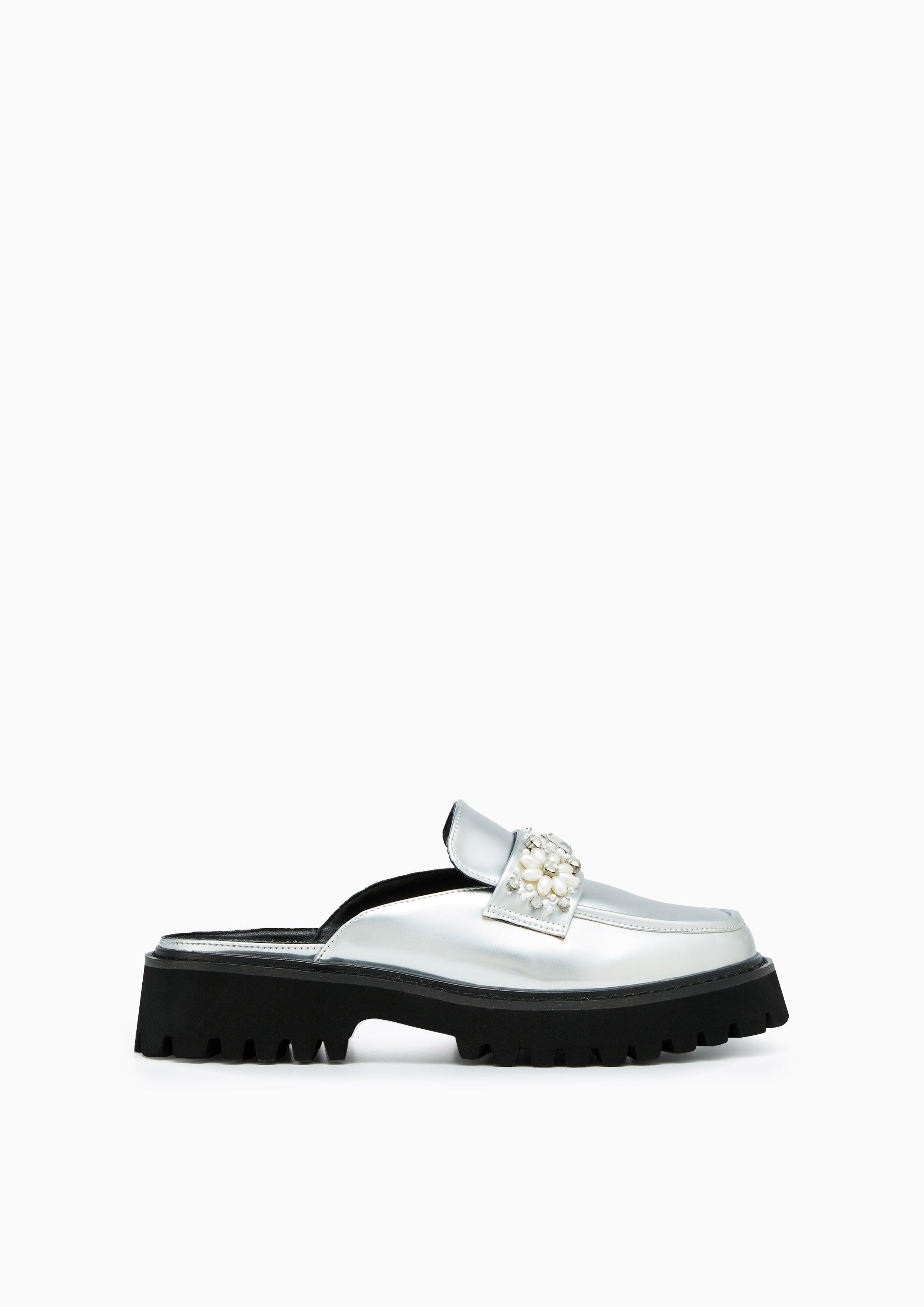 Lewis Platform Sandals Silver - Lyn TH