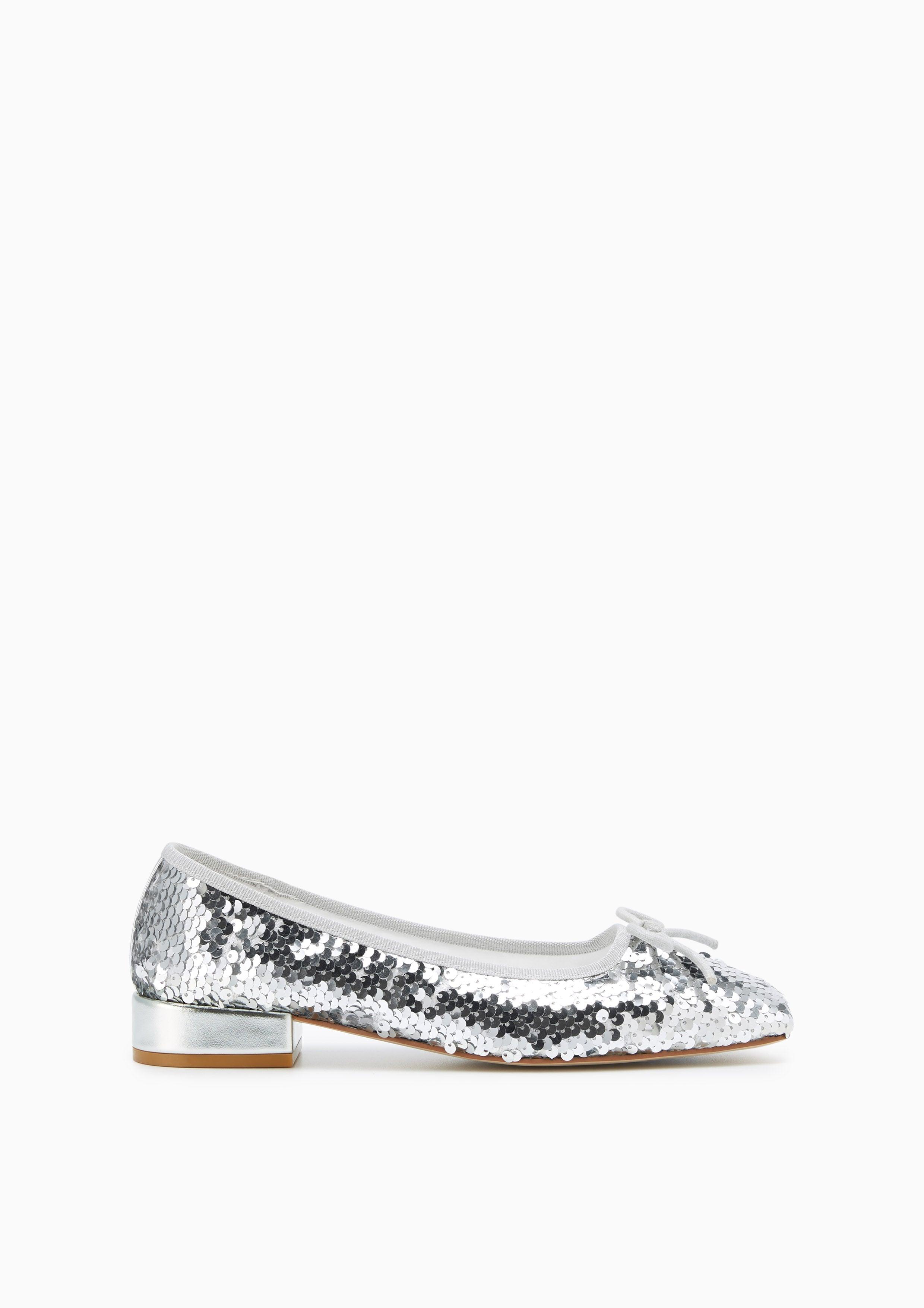 Brittany Low Heel Ballerinas Silver