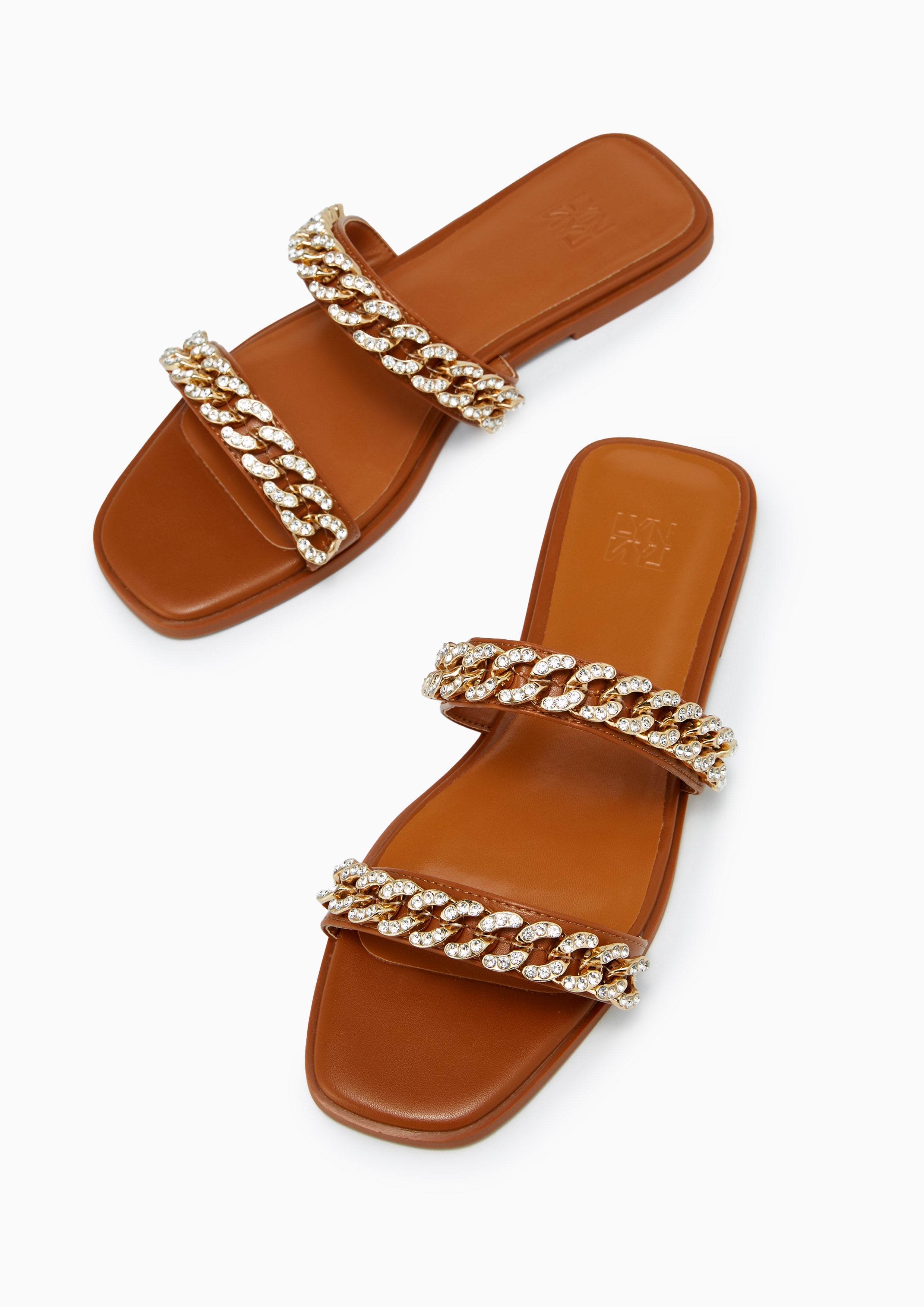 Huly Flat Sandals Brown - Lyn TH