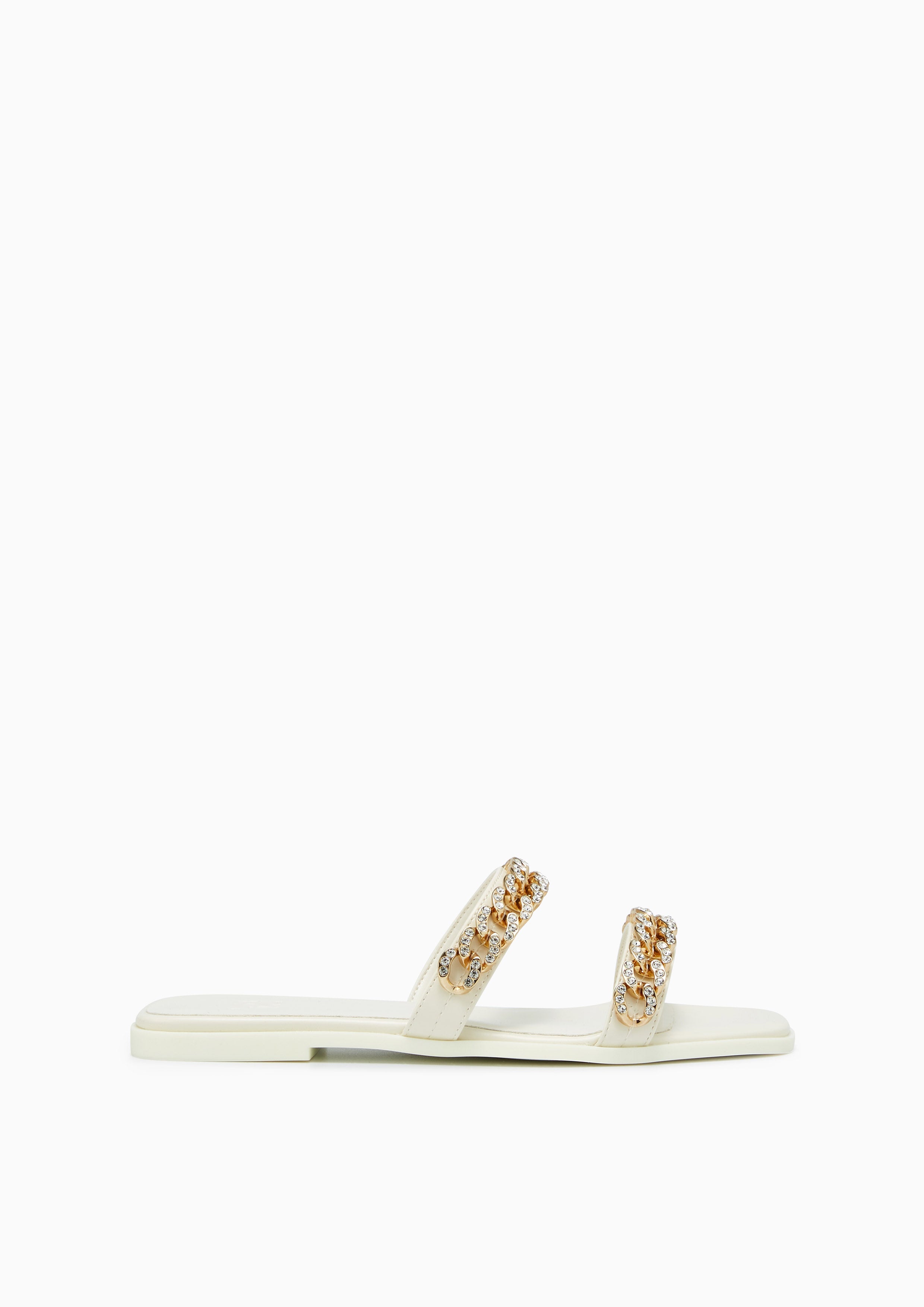 Huly Flat Sandals Ivory - Lyn TH