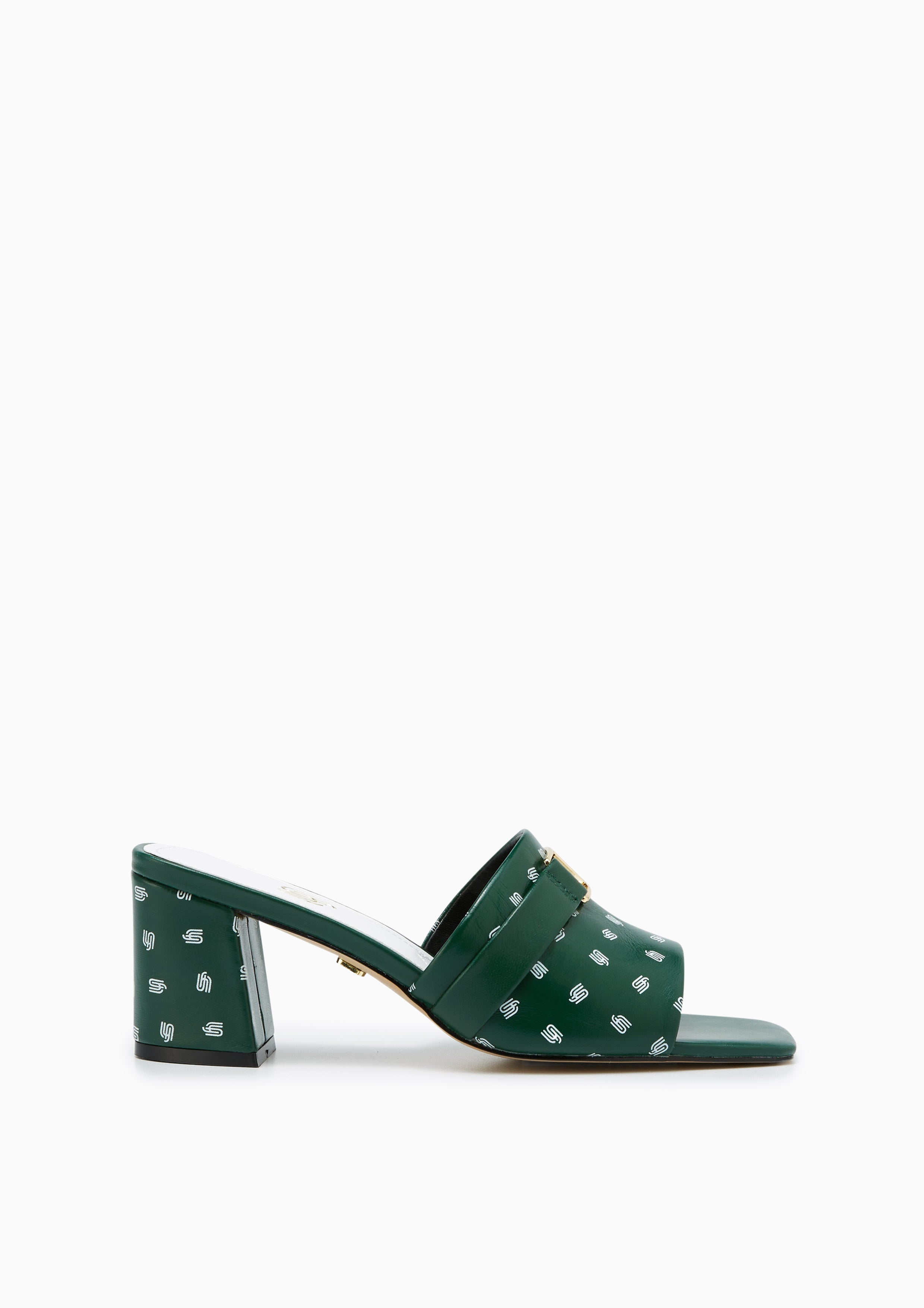 Emy Infinite Mid Heel Sandals Green - Lyn TH