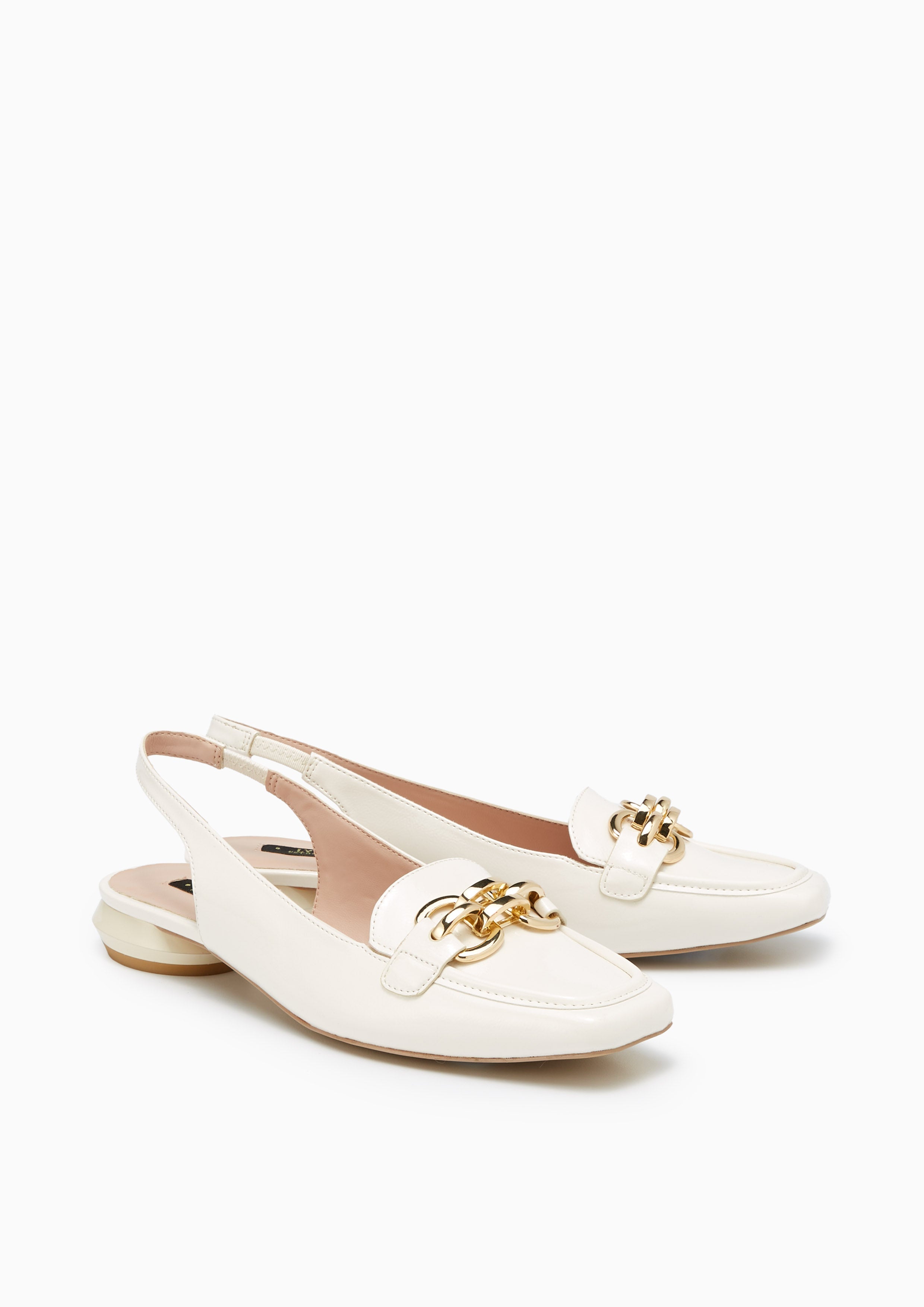 Anoma Patent Heels Off-White - Lyn TH