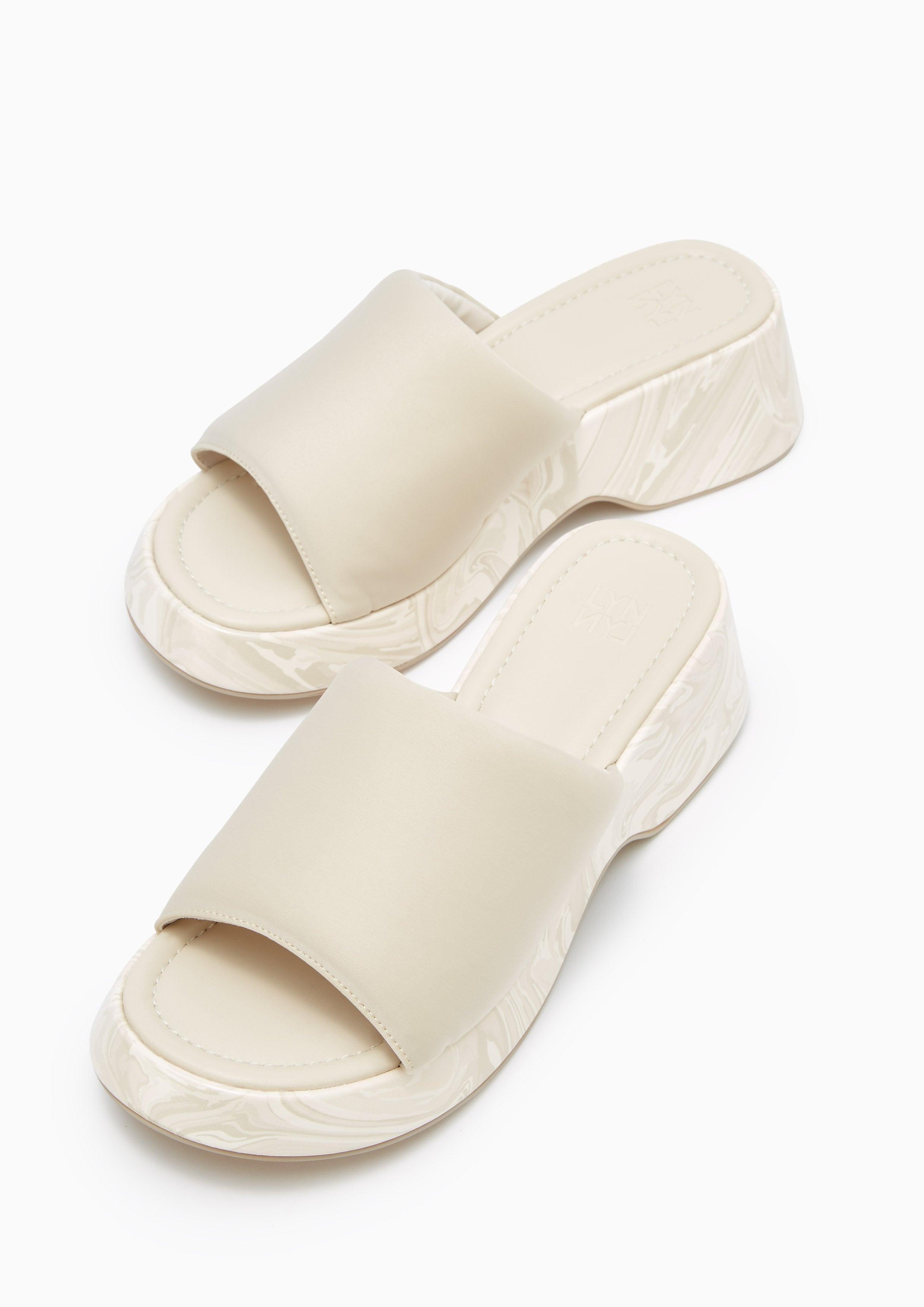 Jaycee Platform Sandals White - Lyn TH