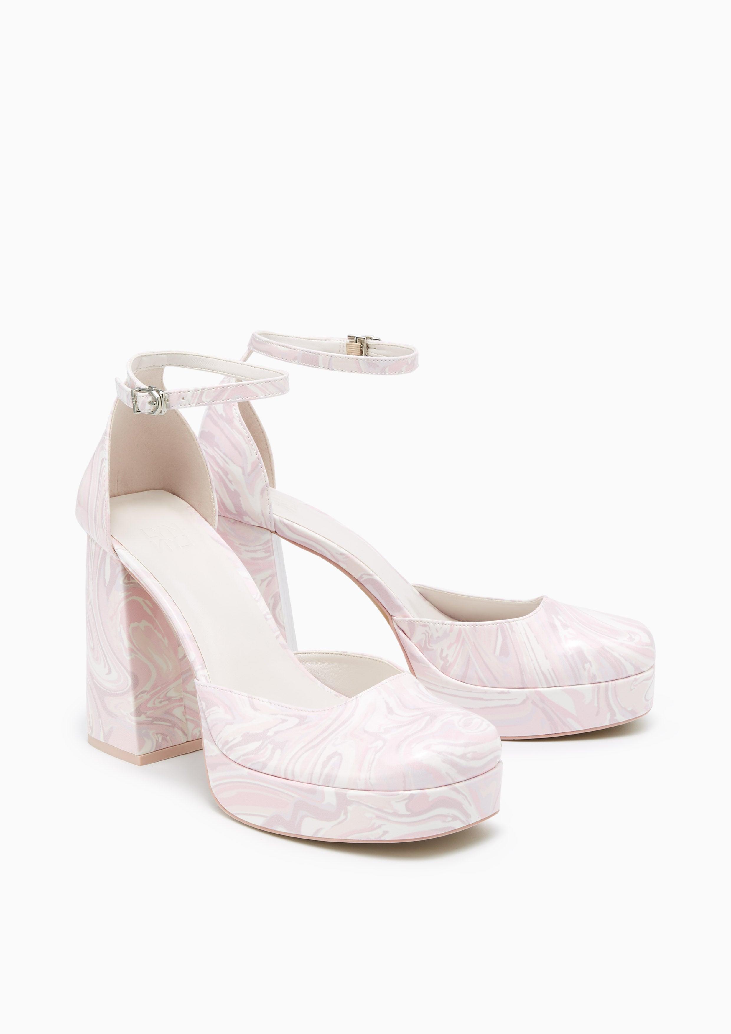 Jaycee Pumps Printed Pink - Lyn TH