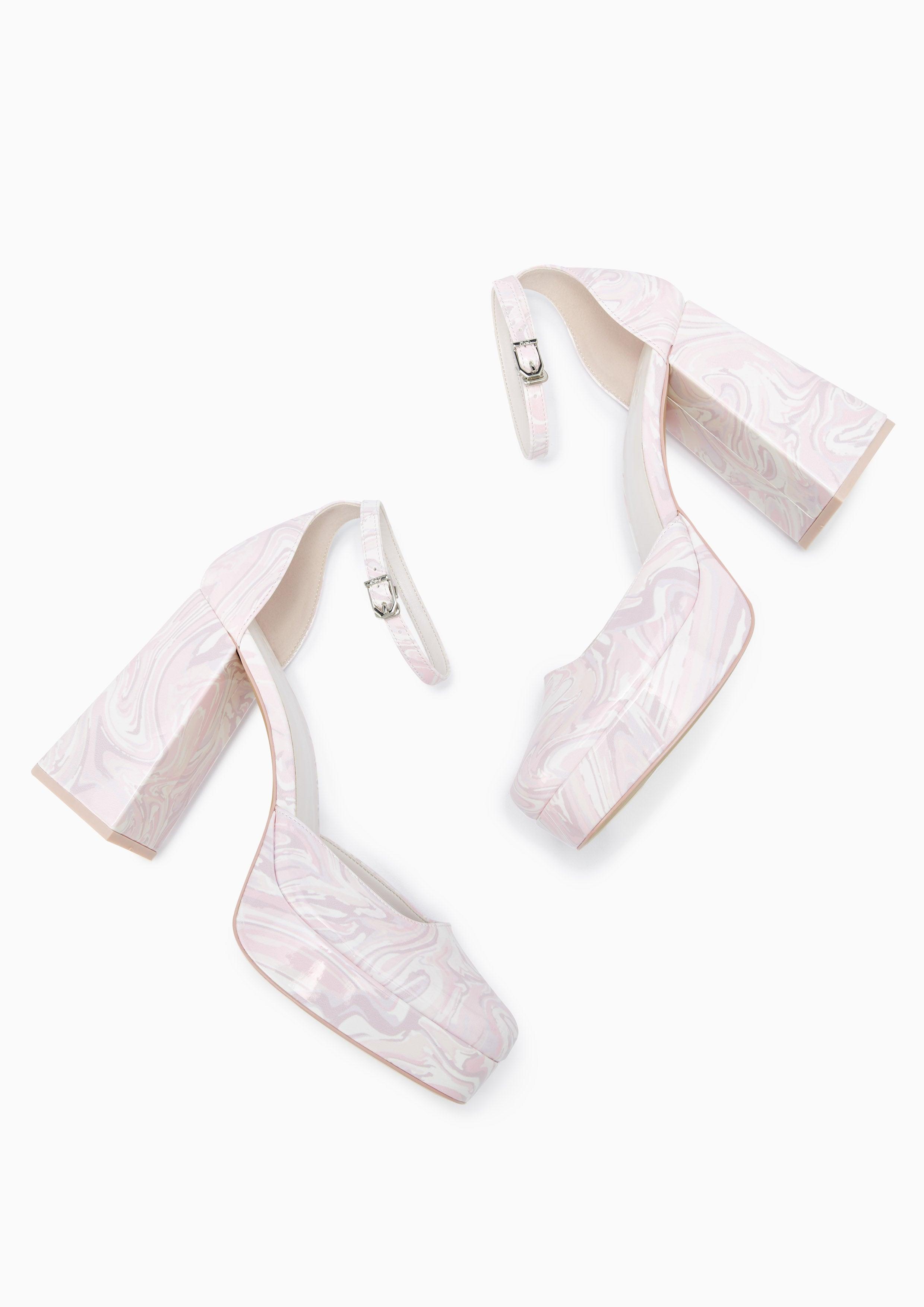 Jaycee Pumps Printed Pink - Lyn TH