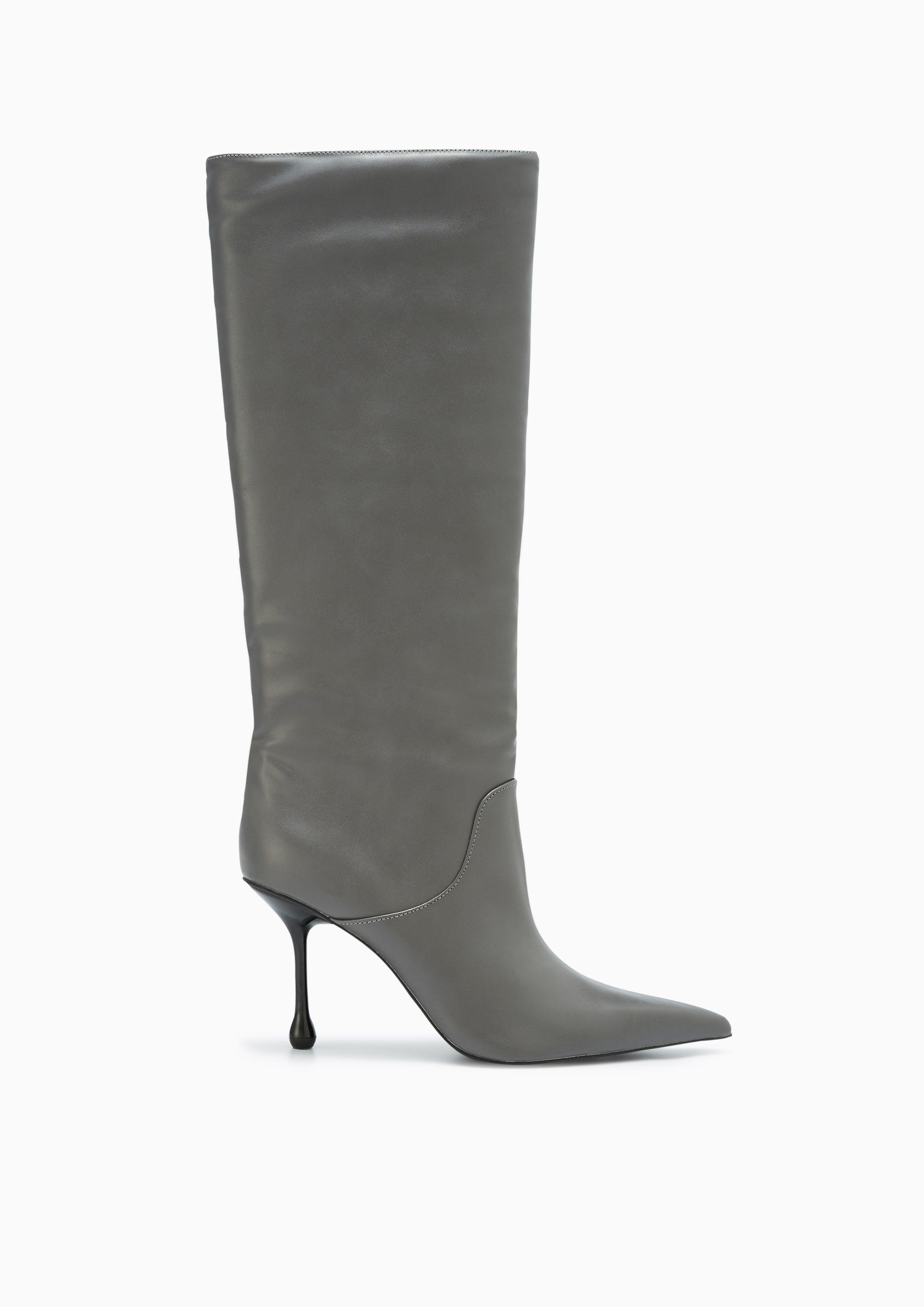 Mexy High Heel Boots Dark Grey