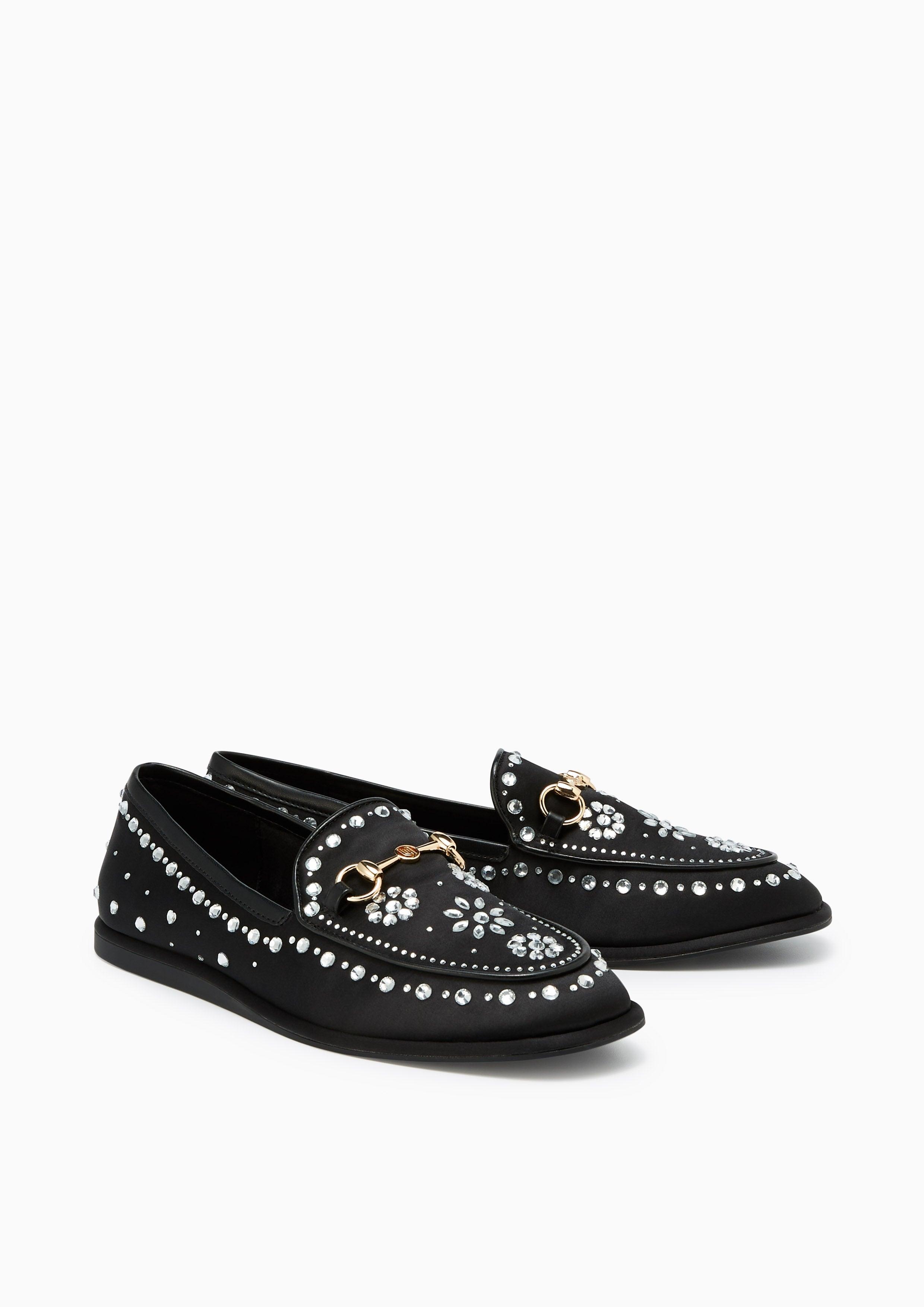 Alika Crystal Loafers Infinite Black