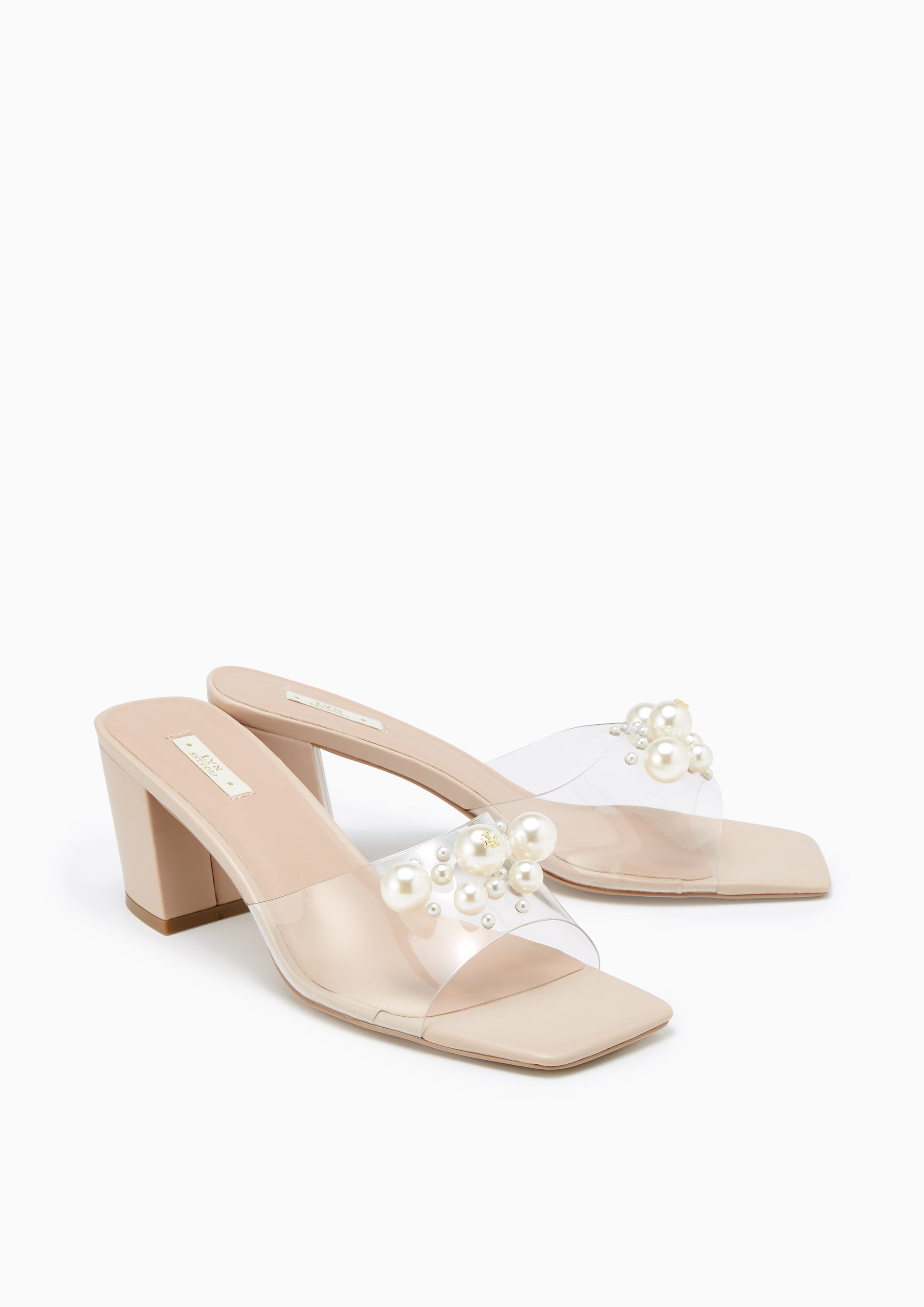 Melaly Low Heel Sandals Nude - Lyn TH