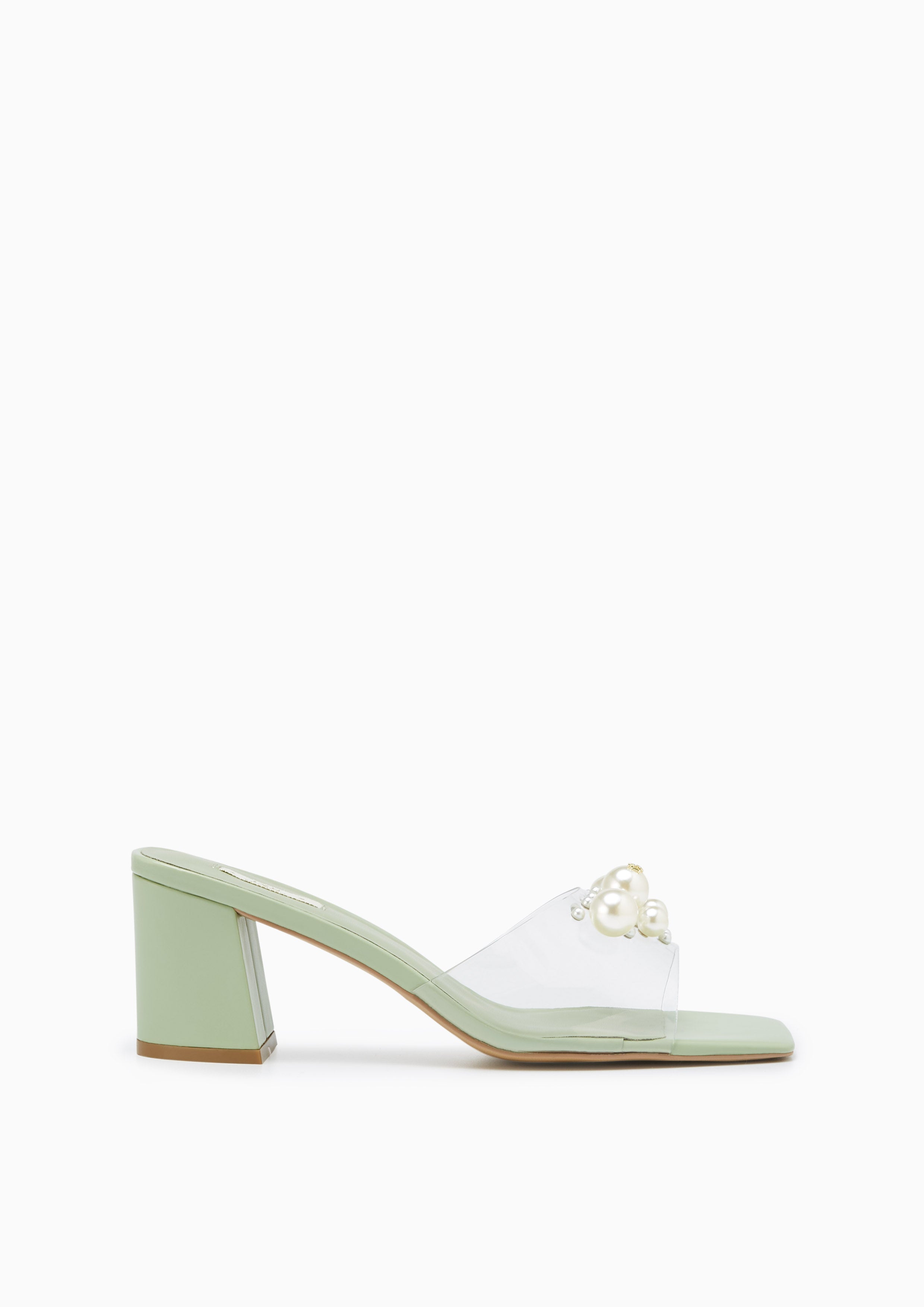 Melaly Low Heel Sandals Green - Lyn TH