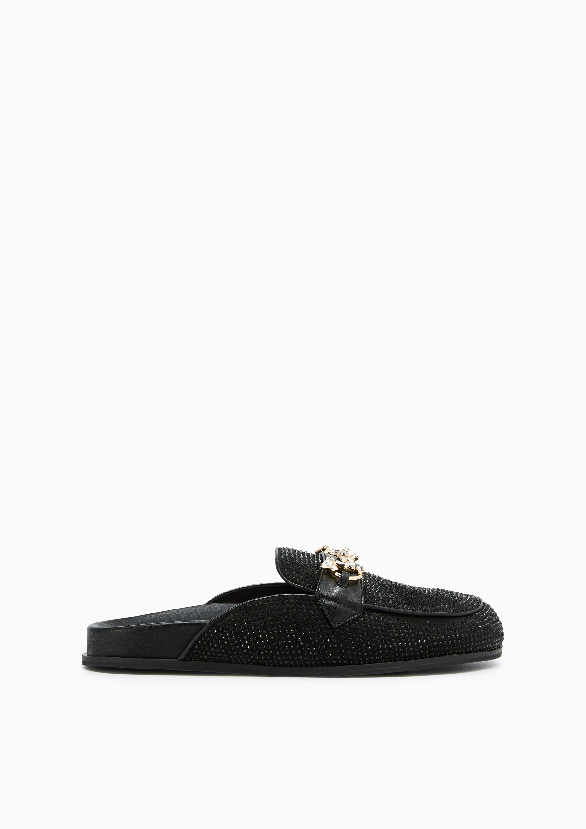 Mila Mule Infinite Flat Sandals Black