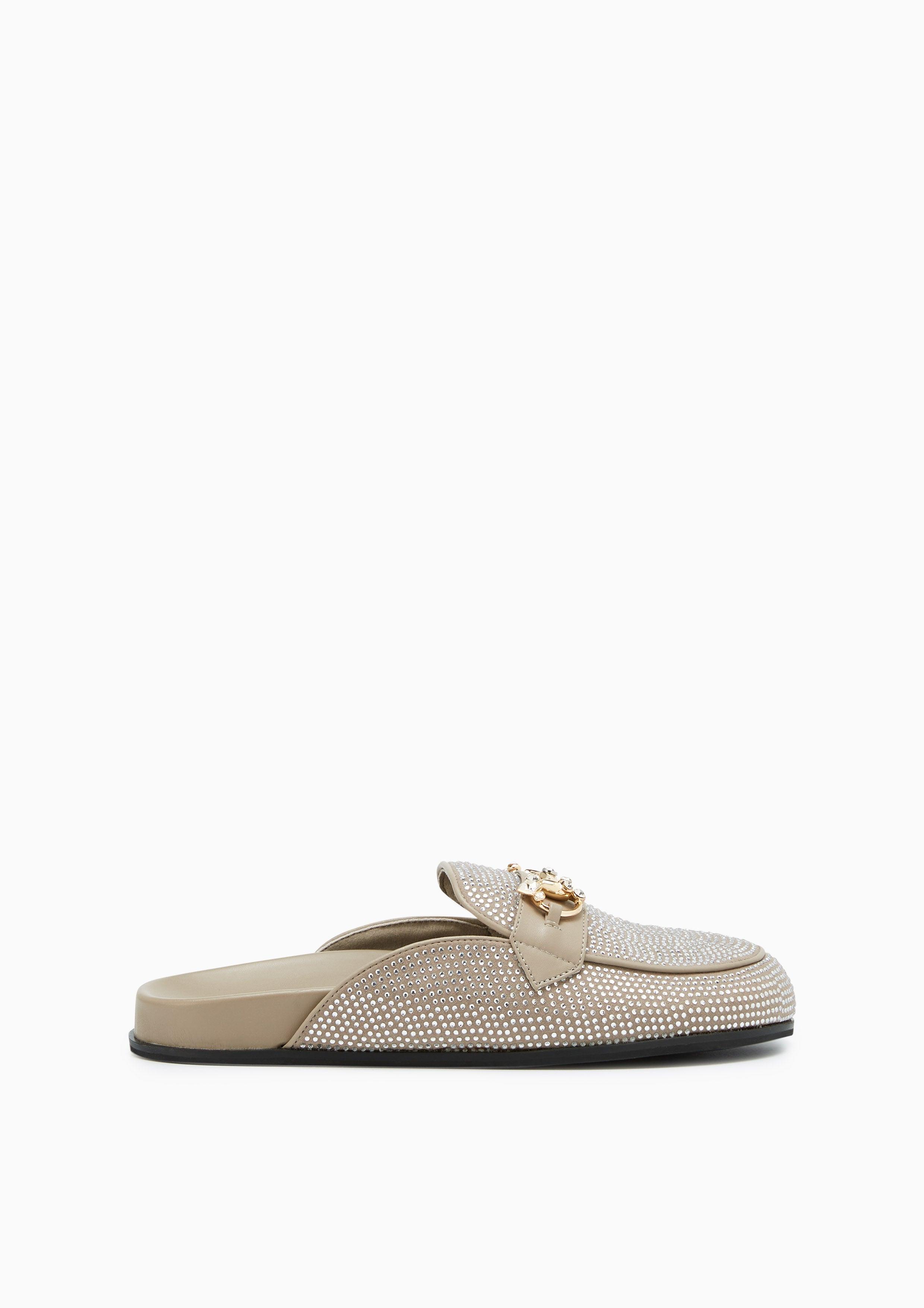 Mila Mule Infinite Flat Sandals Taupe