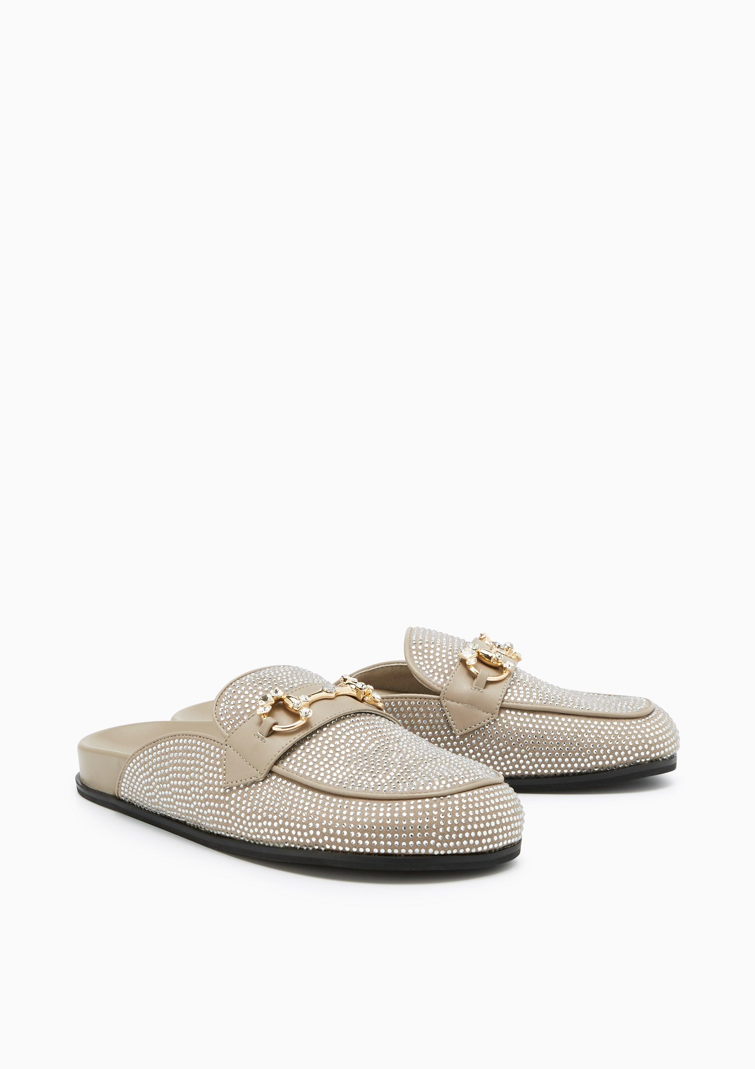 Mila Mule Infinite Flat Sandals Taupe