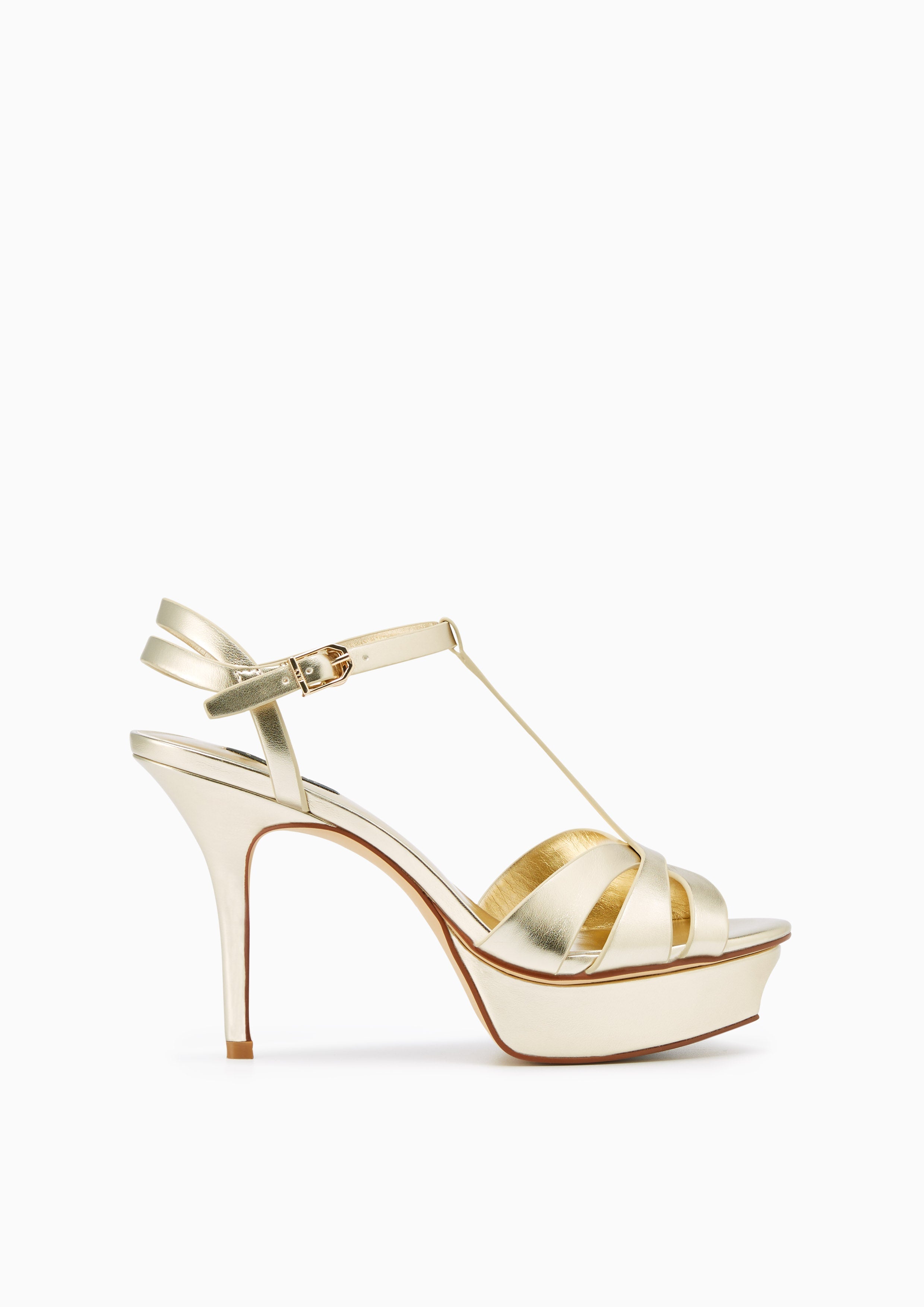 Sabella Soft Metallic Sandals Gold - Lyn TH