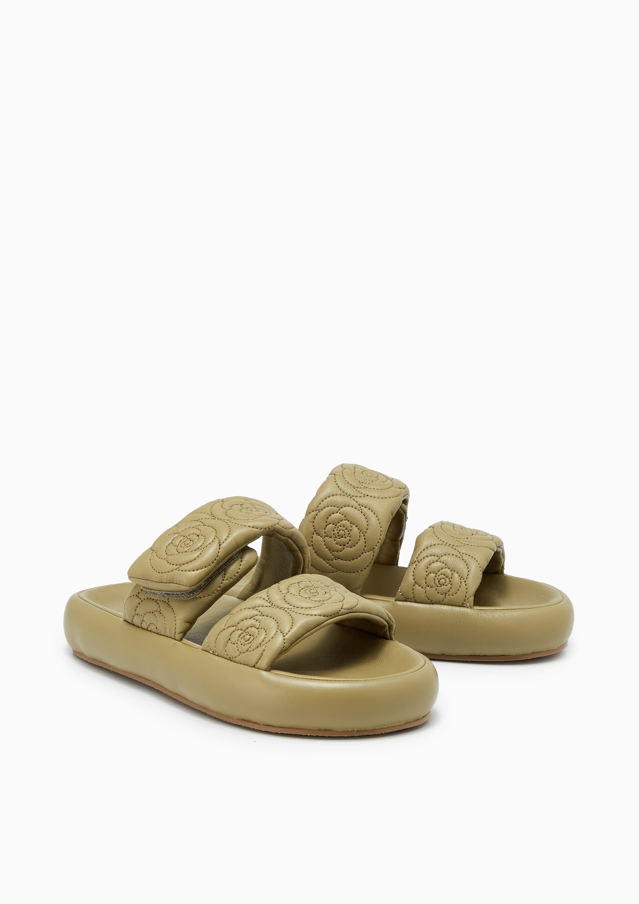 Benji Flat Sandals Green - Lyn TH