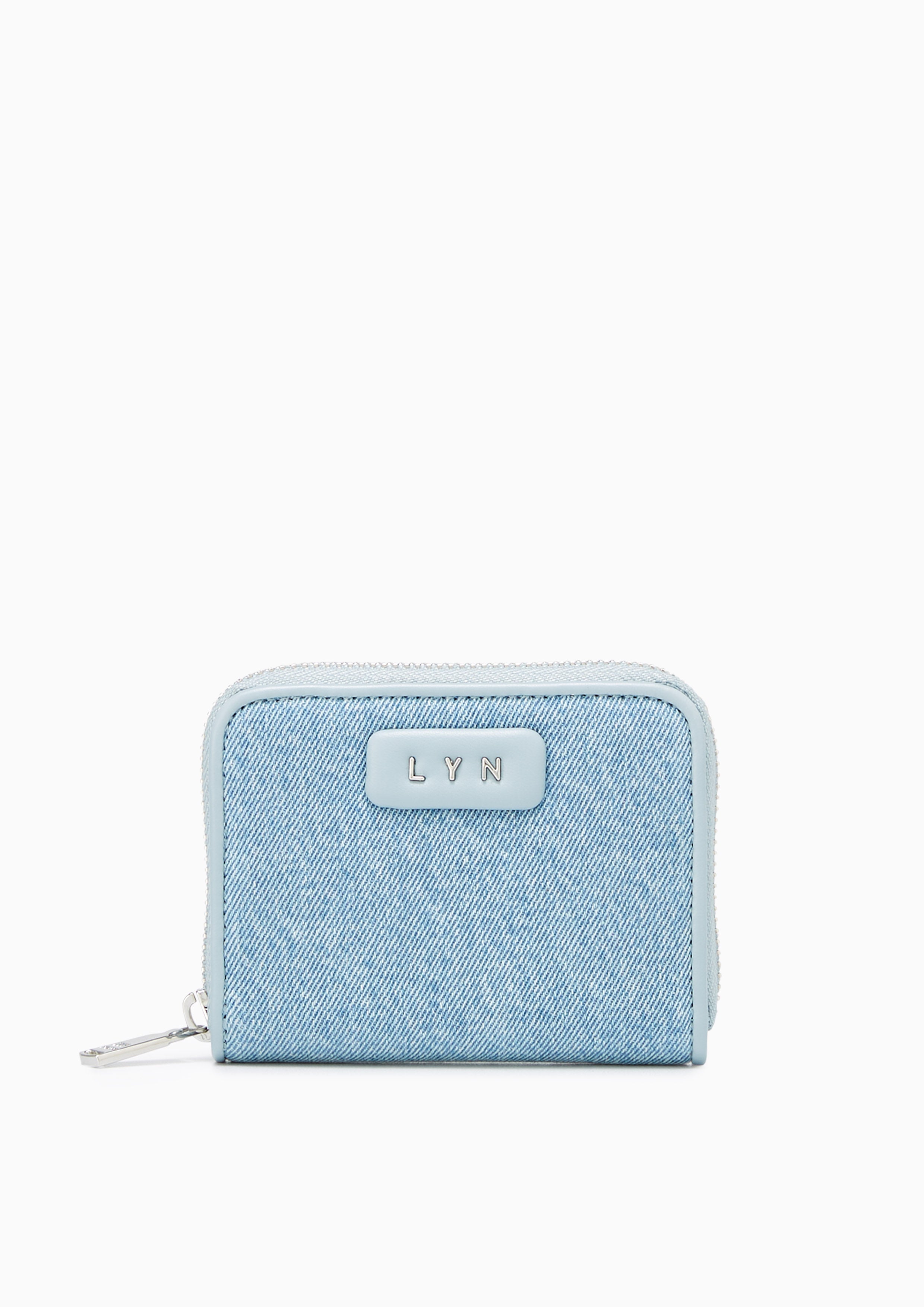 Lora Zip Short Wallet Light Blue - Lyn TH