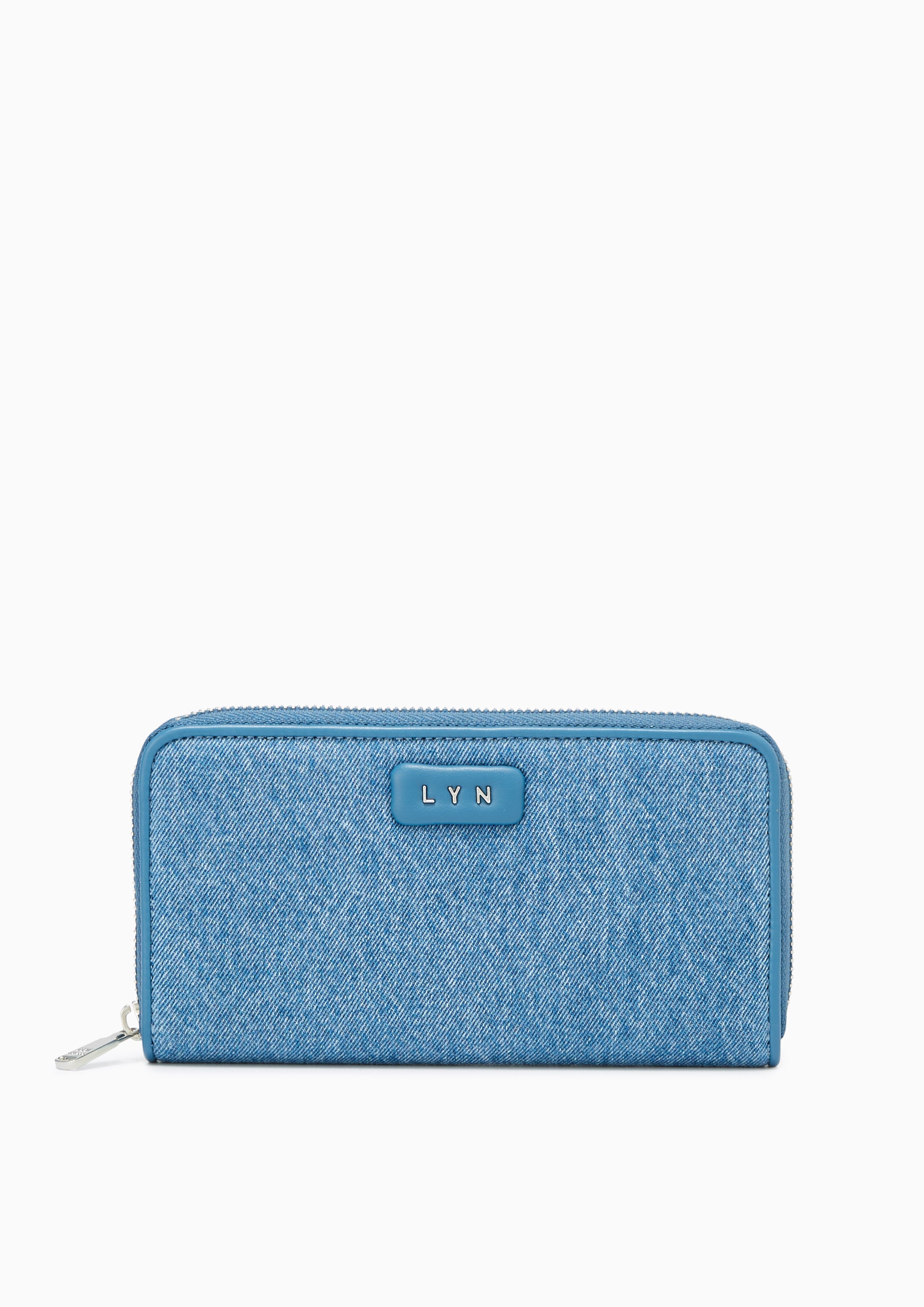 Lora Zip Short Wallet Blue - Lyn TH