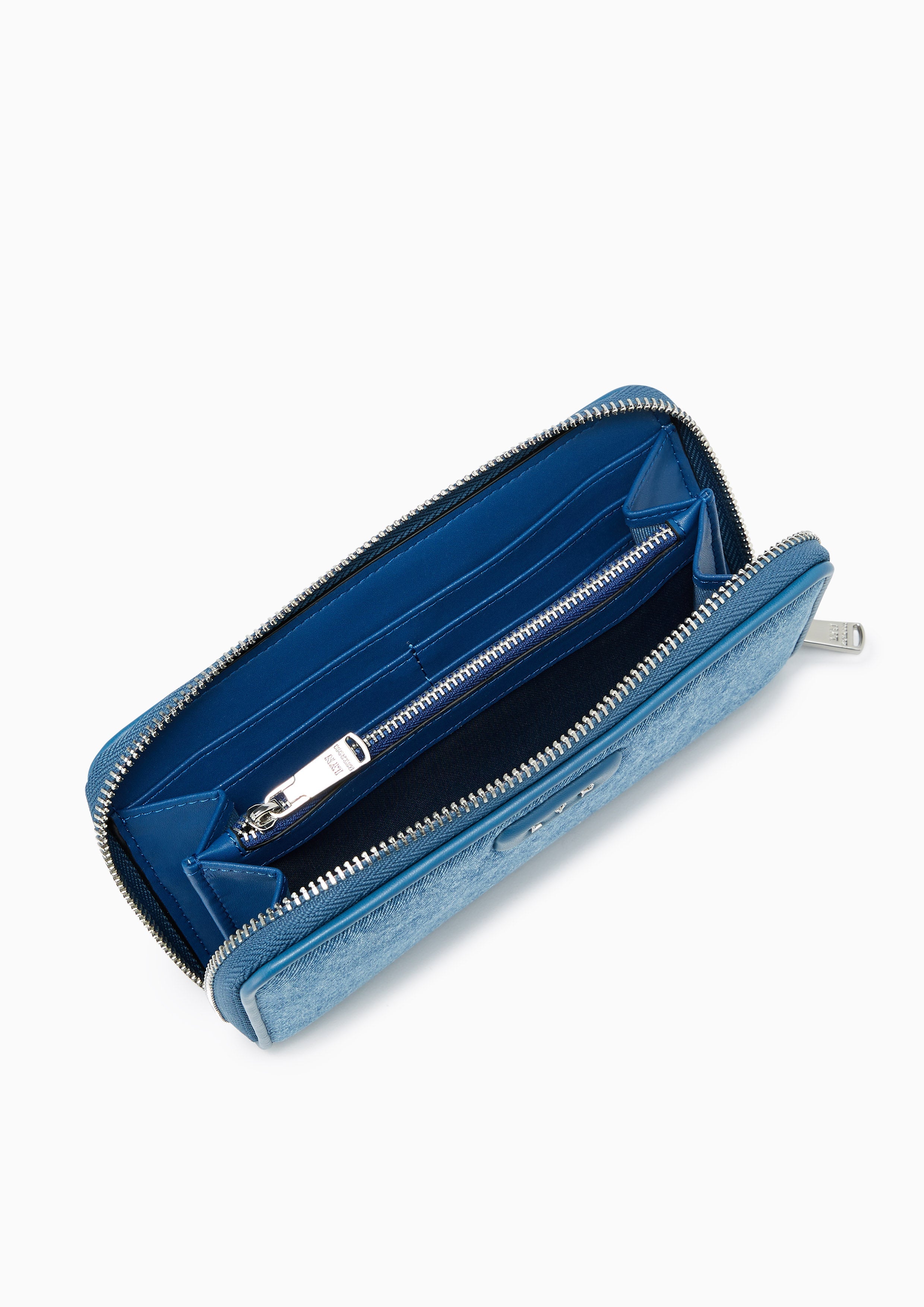 Lora Zip Short Wallet Blue - Lyn TH