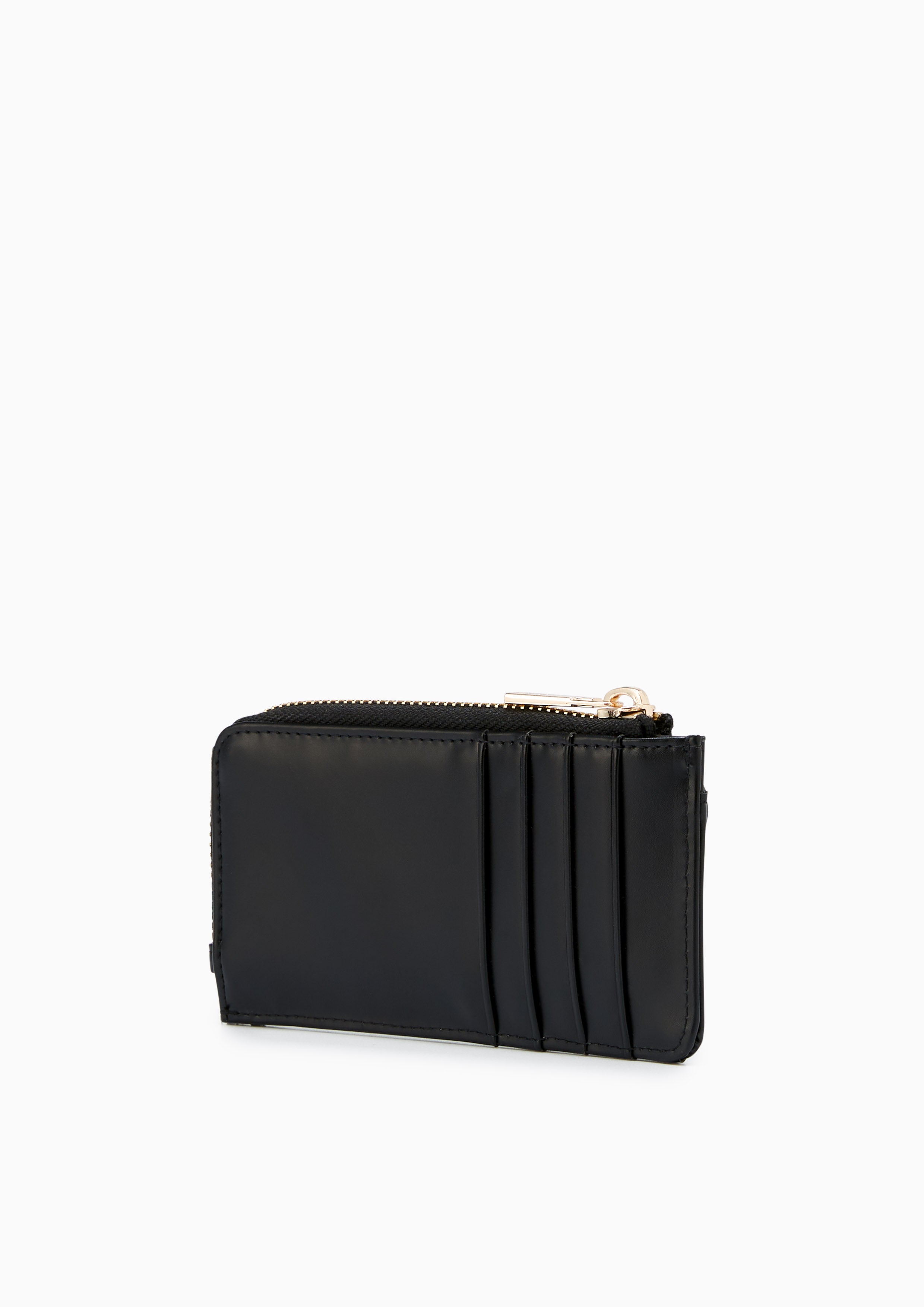 Muda Card Holder Short Wallet Black - Lyn TH