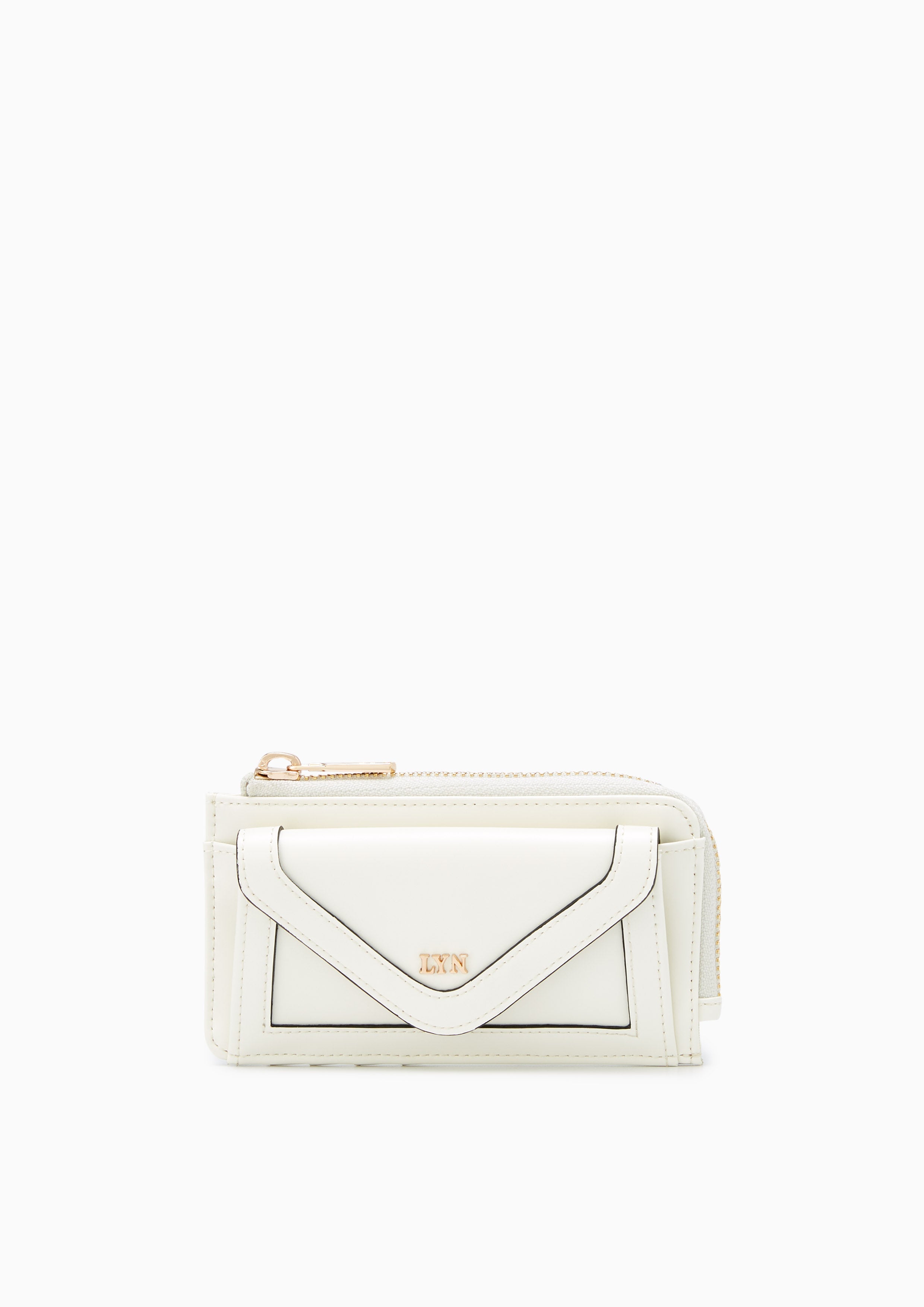 Muda Card Holder Short Wallet Ivory - Lyn TH