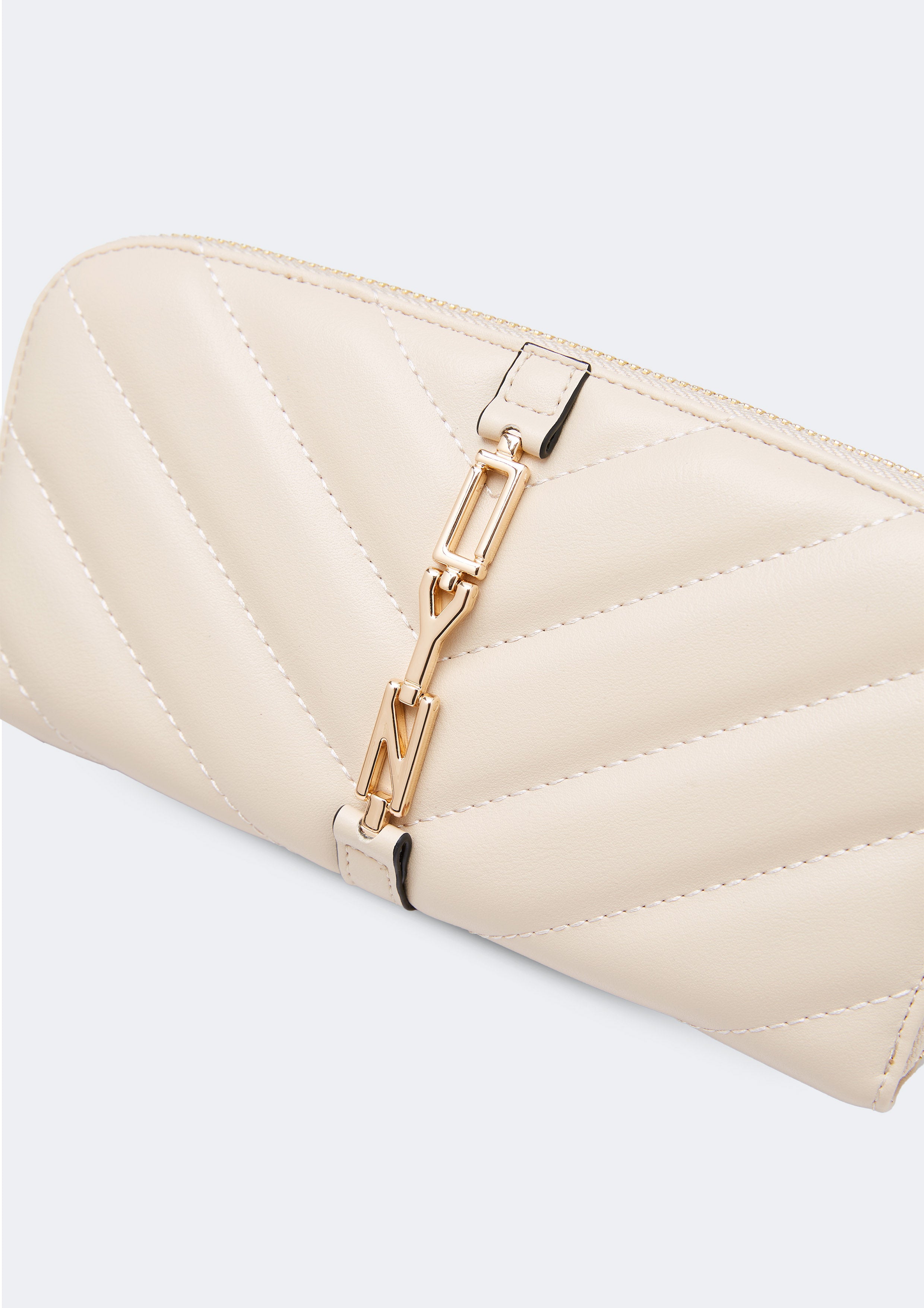 Verni Long Wallet Beige - Lyn TH