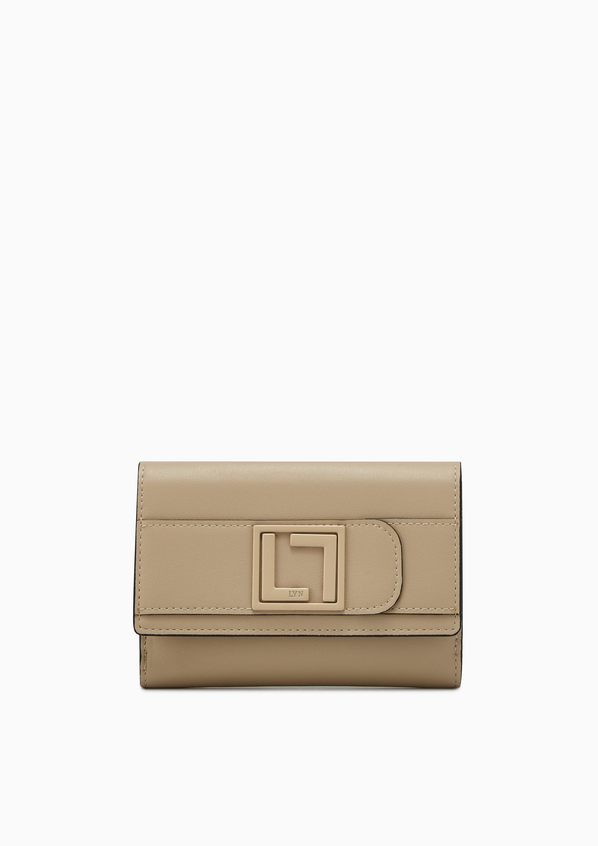 Betty Semi Short Wallet Beige - Lyn TH