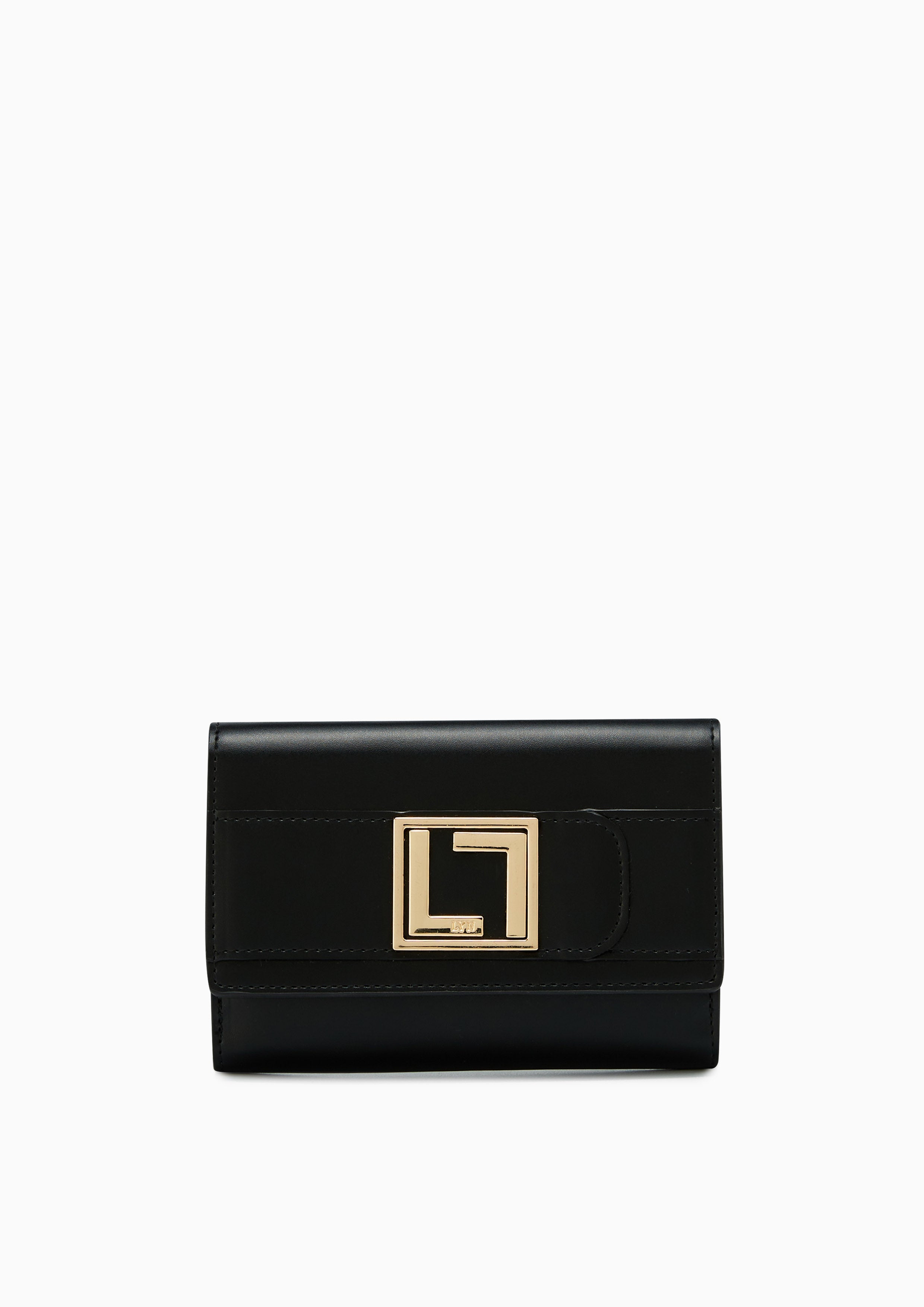 Betty Semi Short Wallet Black - Lyn TH