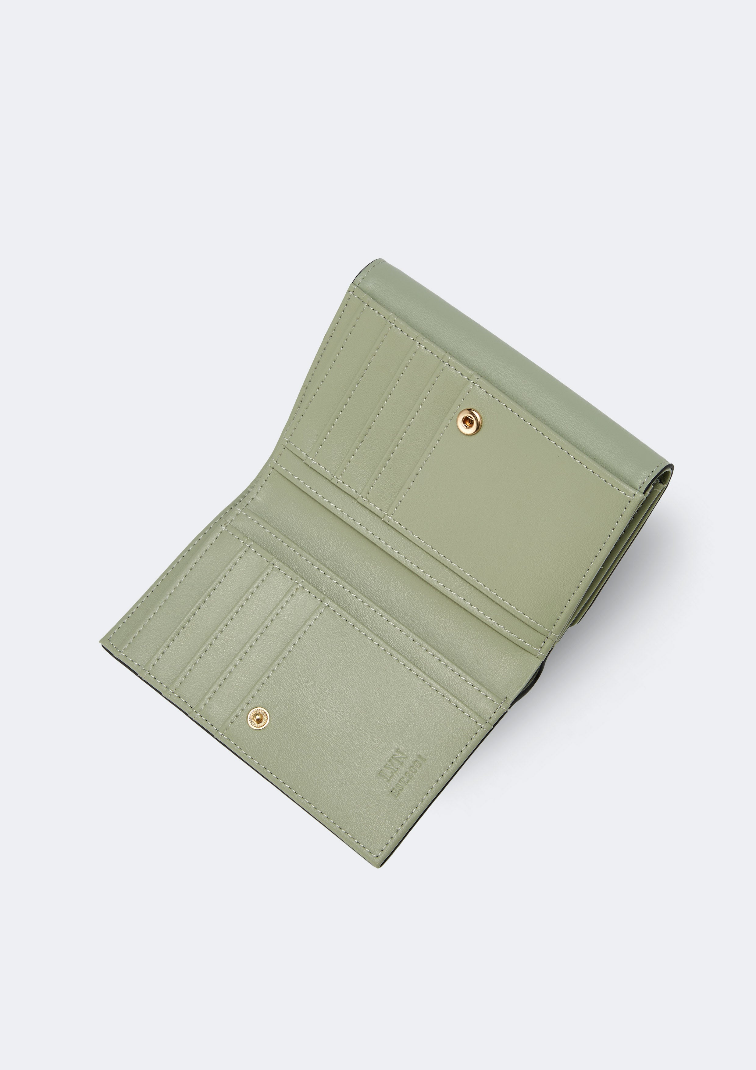 Betty Semi Short Wallet Green - Lyn TH