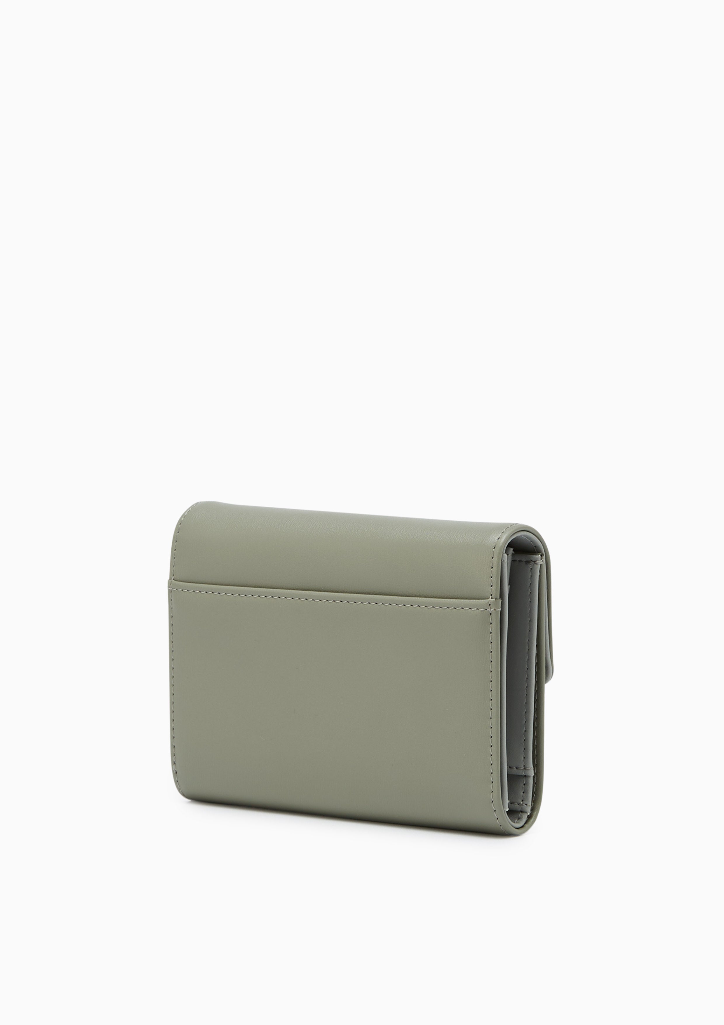 Trangle Short Wallet Green-Grey - Lyn TH