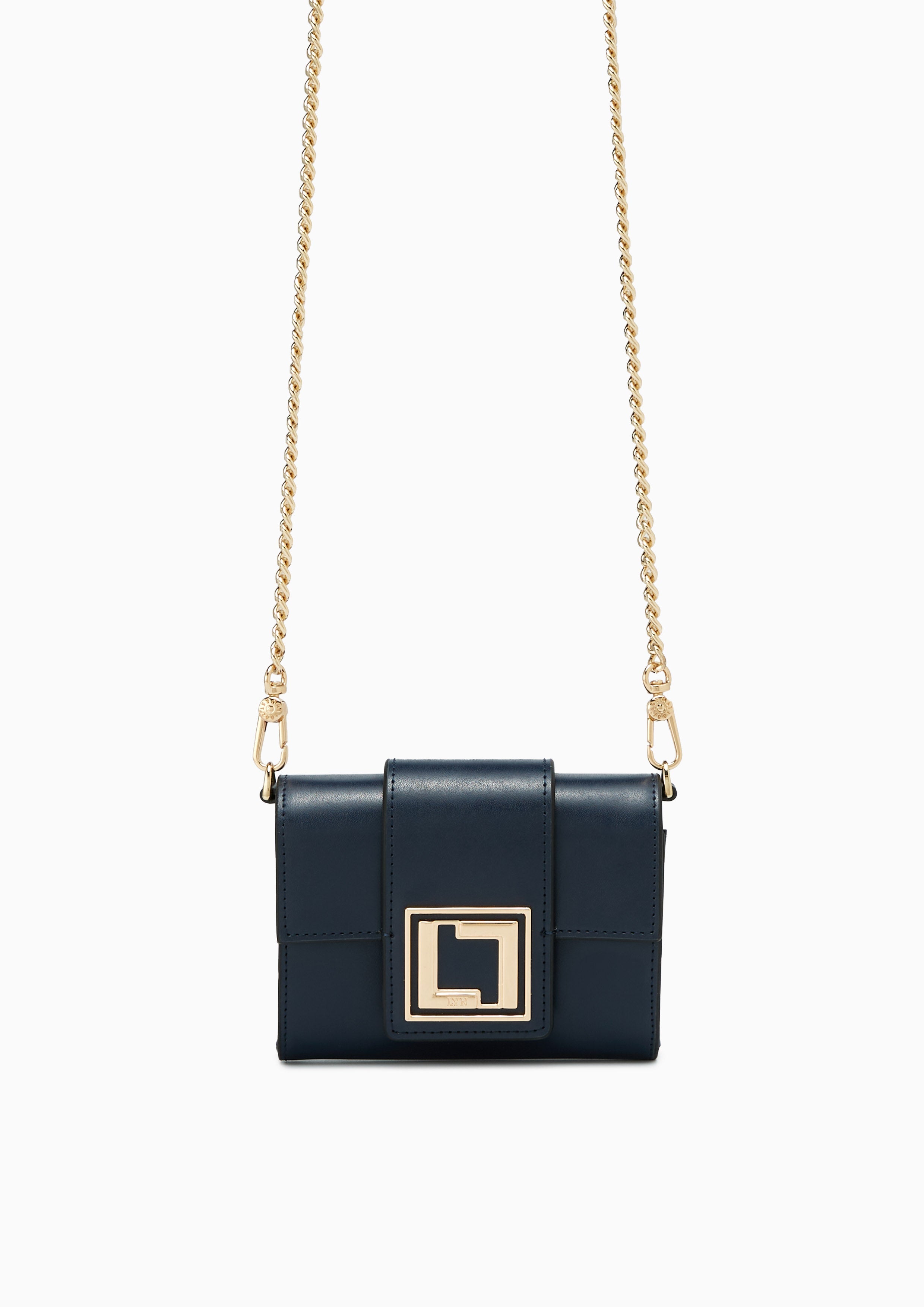 Arlo Short Wallet On Chain Navy - Lyn TH