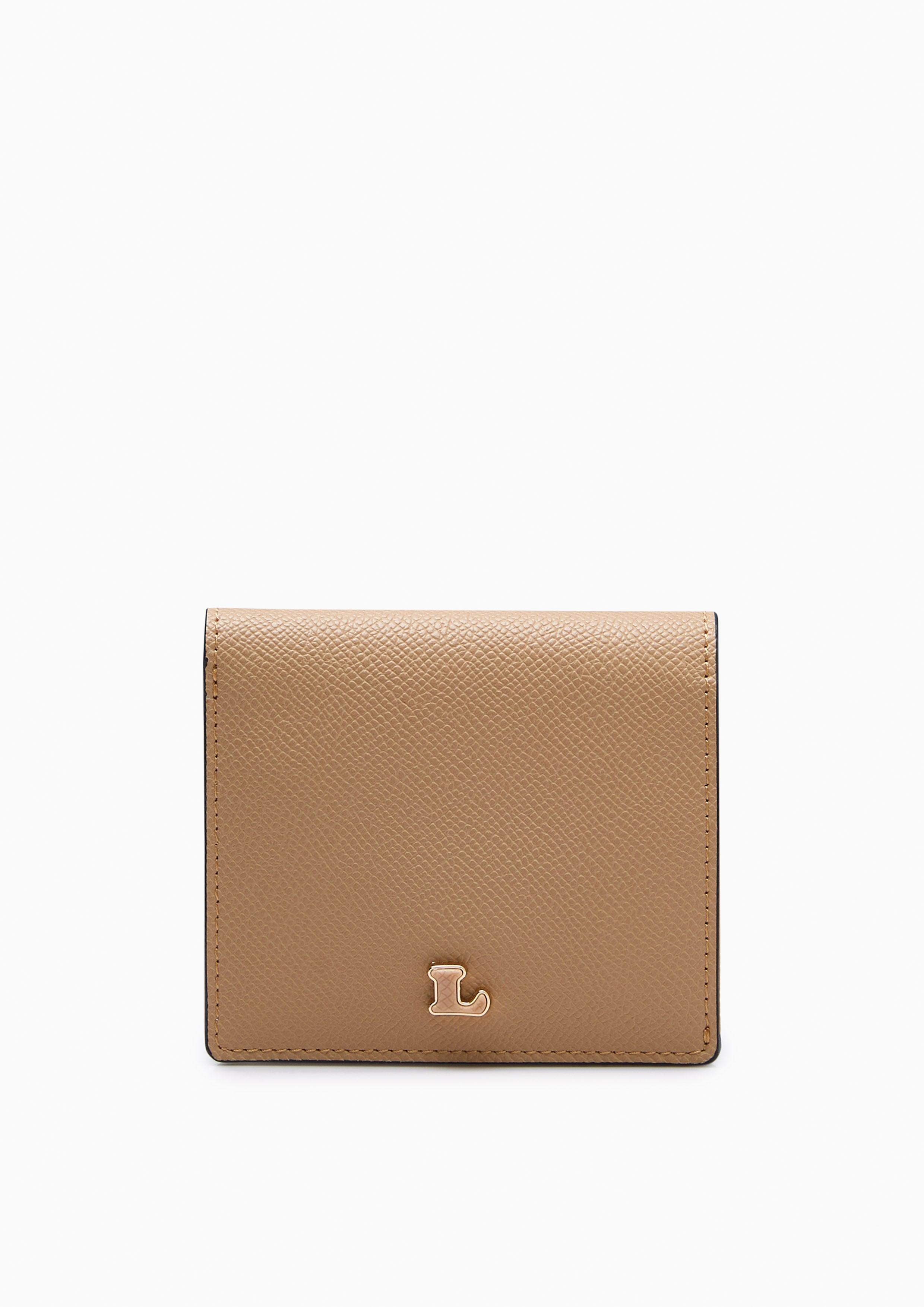 Serenity Flap Card Holder Dark Beige - Lyn TH