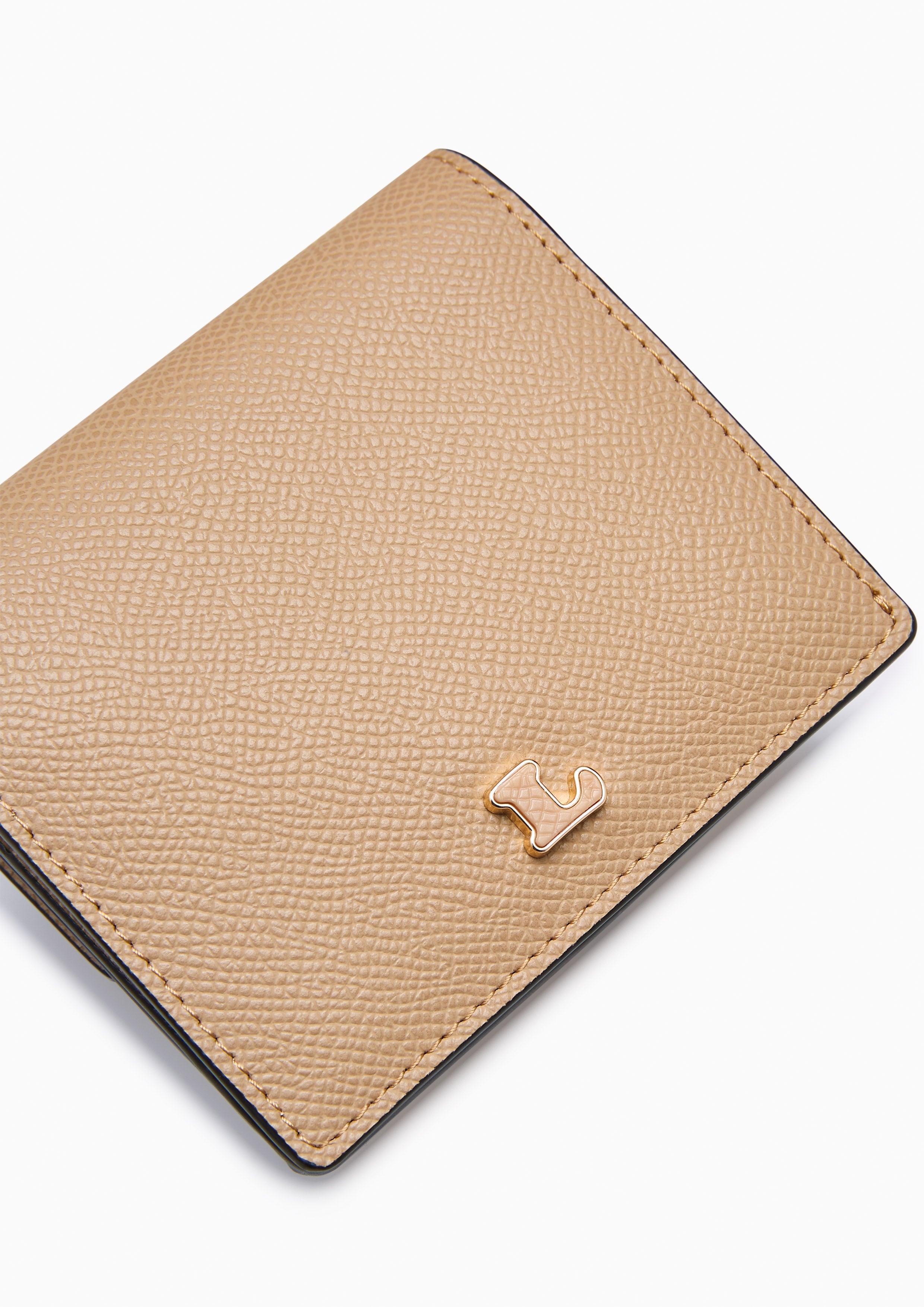 Serenity Flap Card Holder Dark Beige - Lyn TH