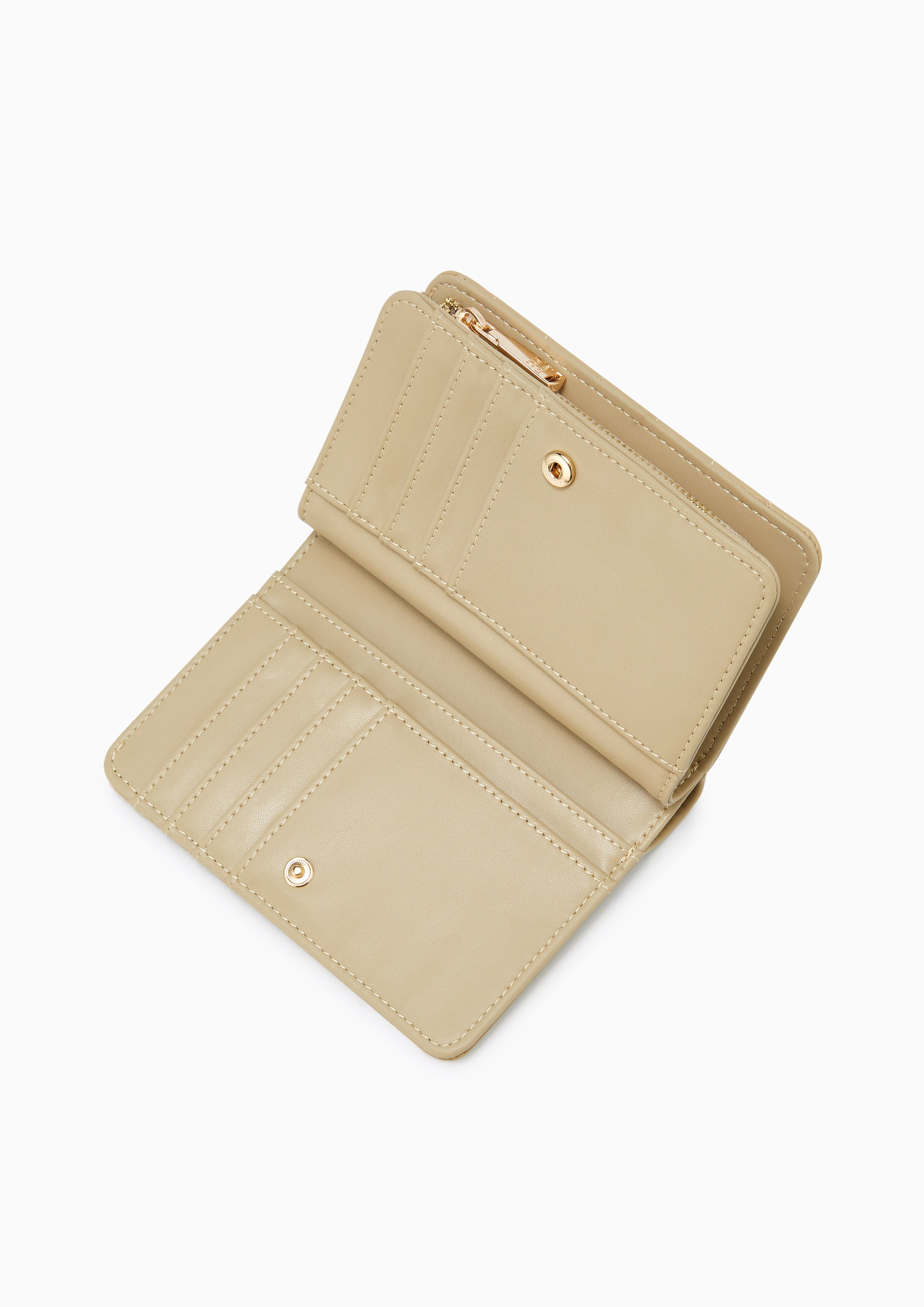 Ll Short Wallet Beige - Lyn TH