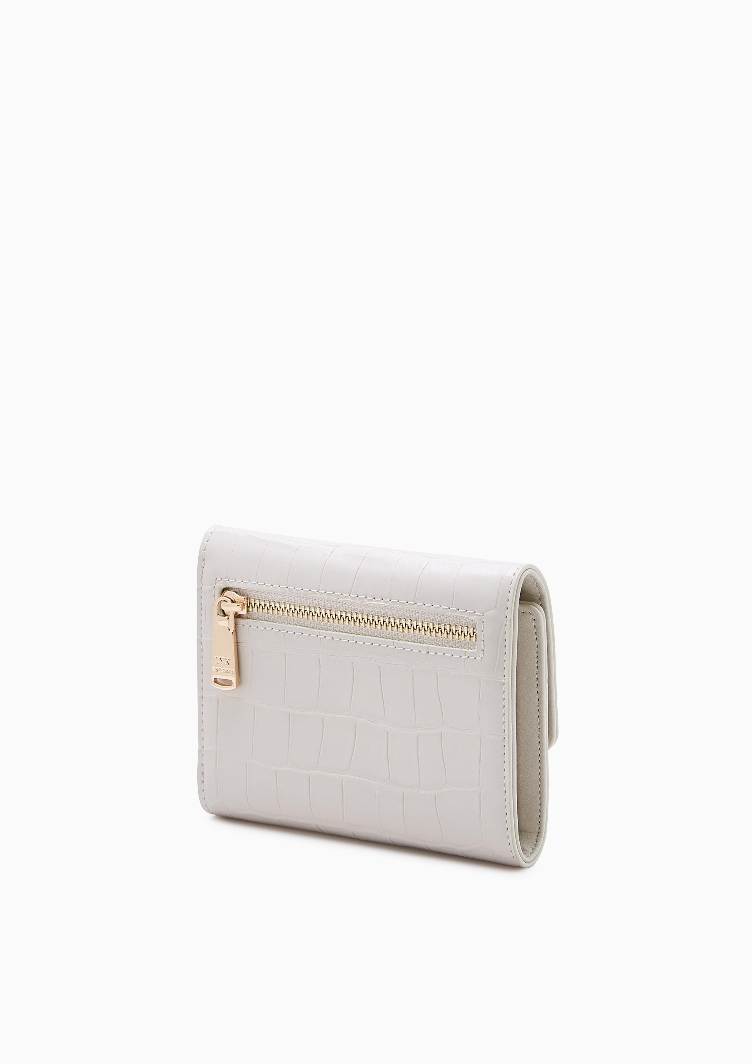 Venus Croco Short Wallet Light Grey