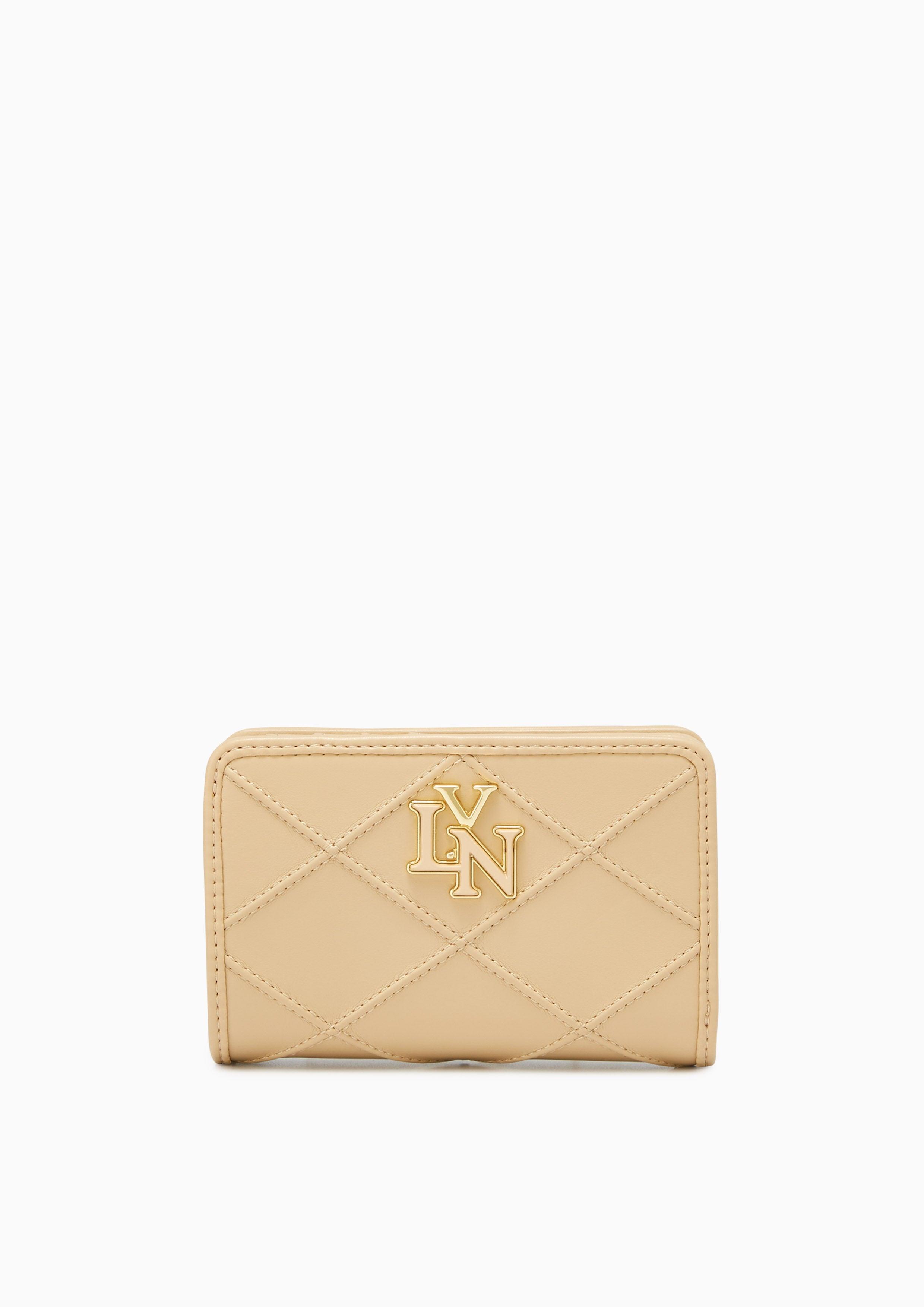 Camille Quilted Short Short Wallet Beige - Lyn TH