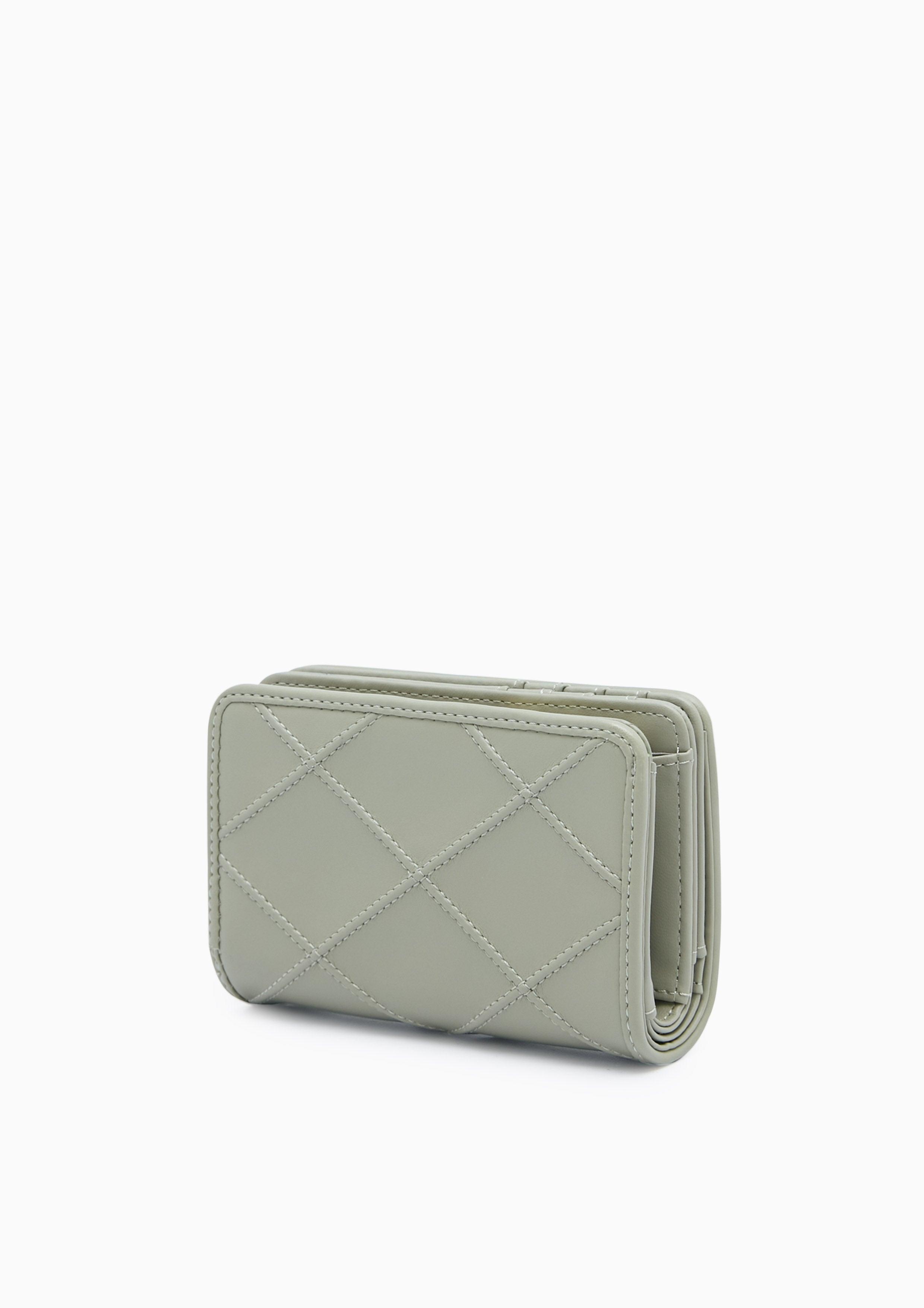 Camille Quilted Short Wallet Green - Lyn TH