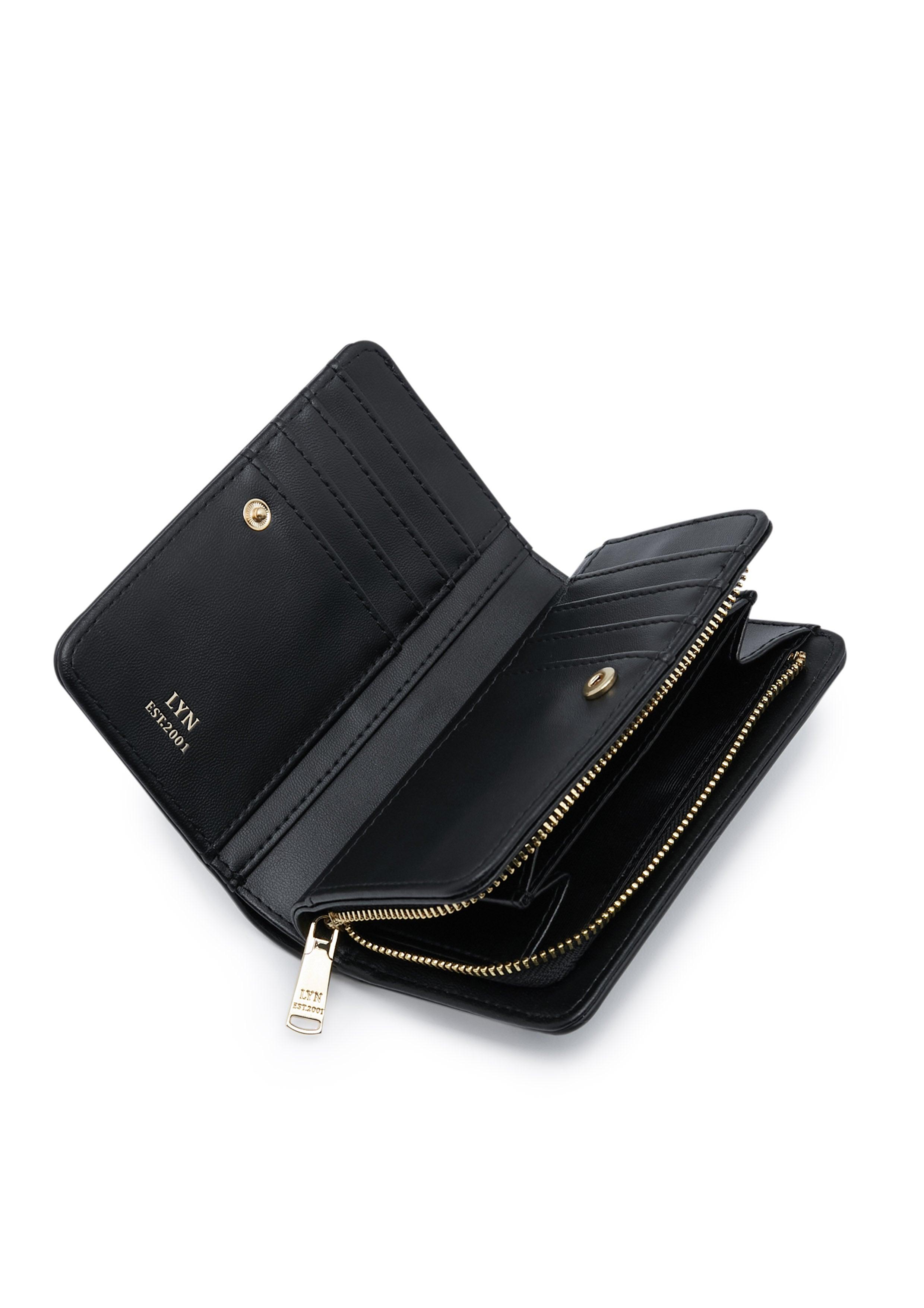 Camille Short Wallet Black - Lyn TH