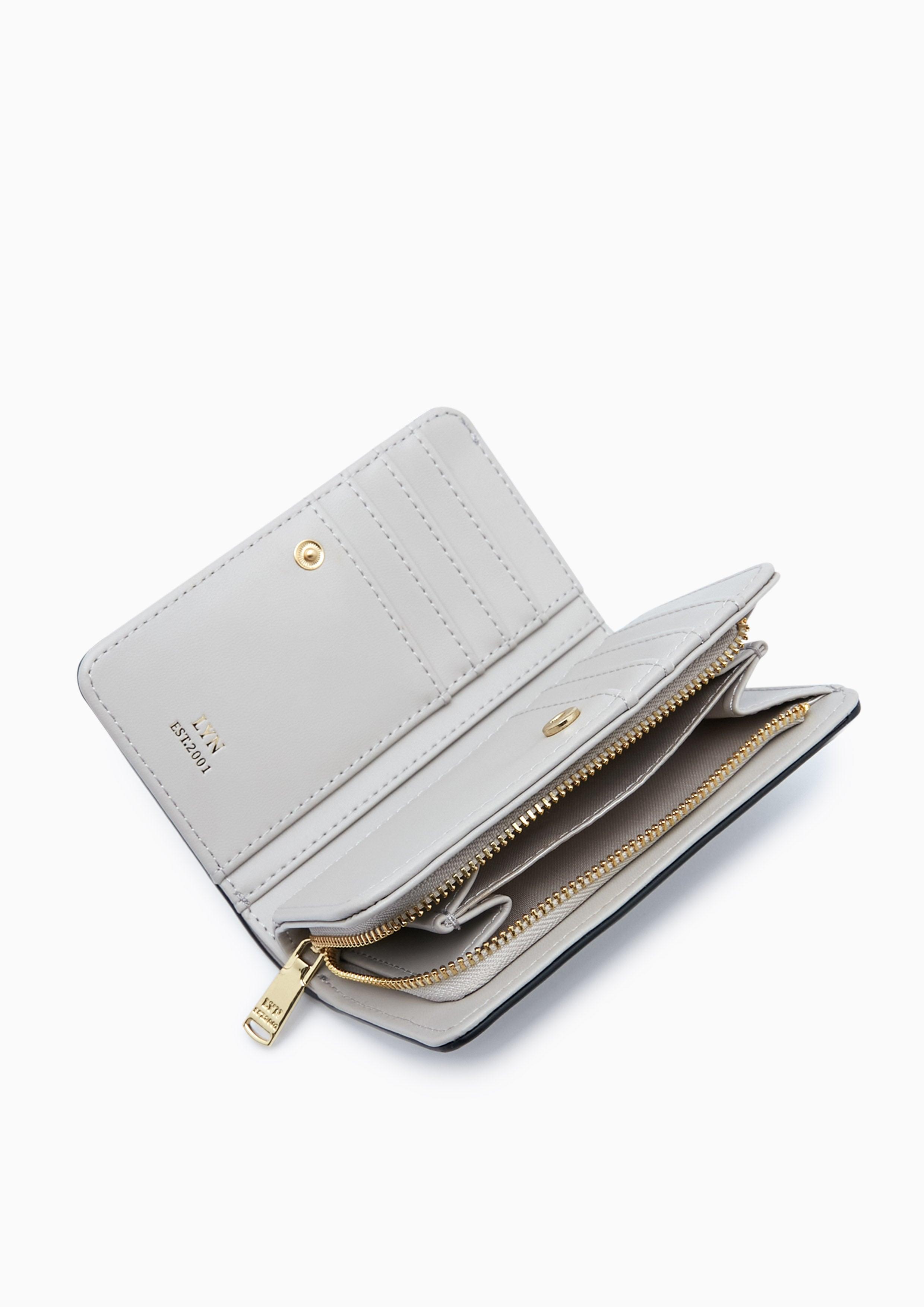 Camille Short Wallet Light Grey - Lyn TH