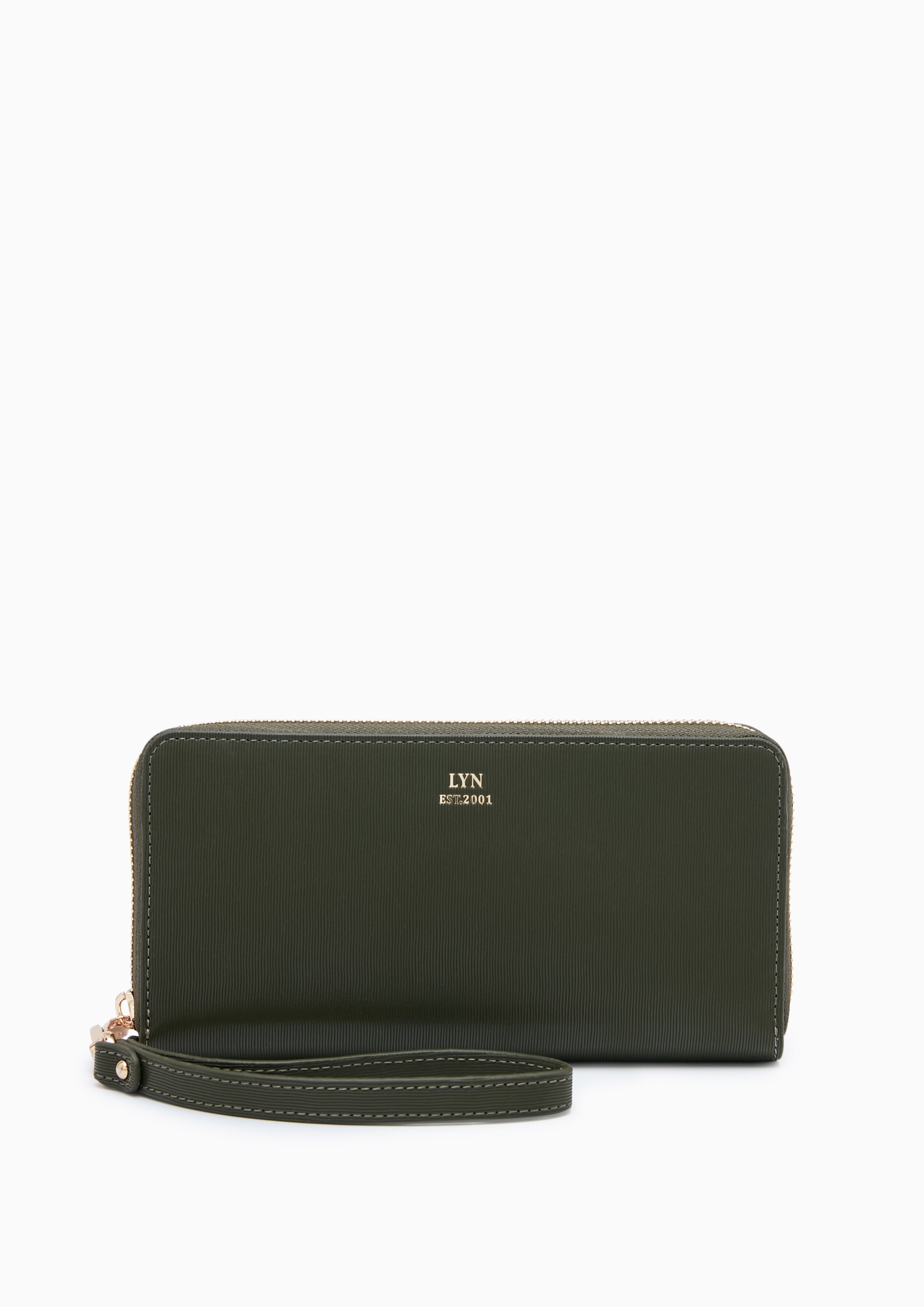 Essential Coin Con Plain Long Wallet Green