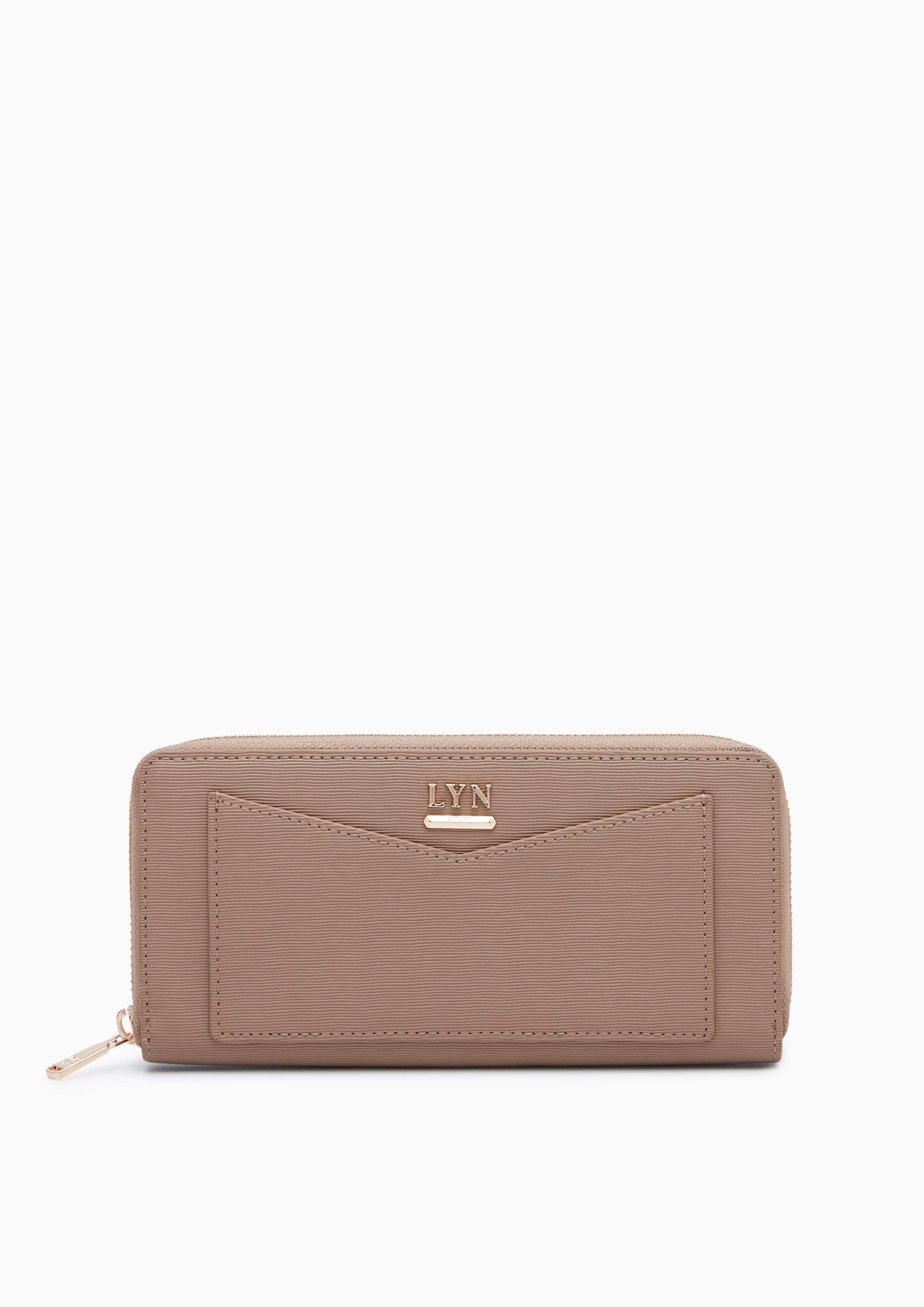 Essential Long Wallet Dark Beige