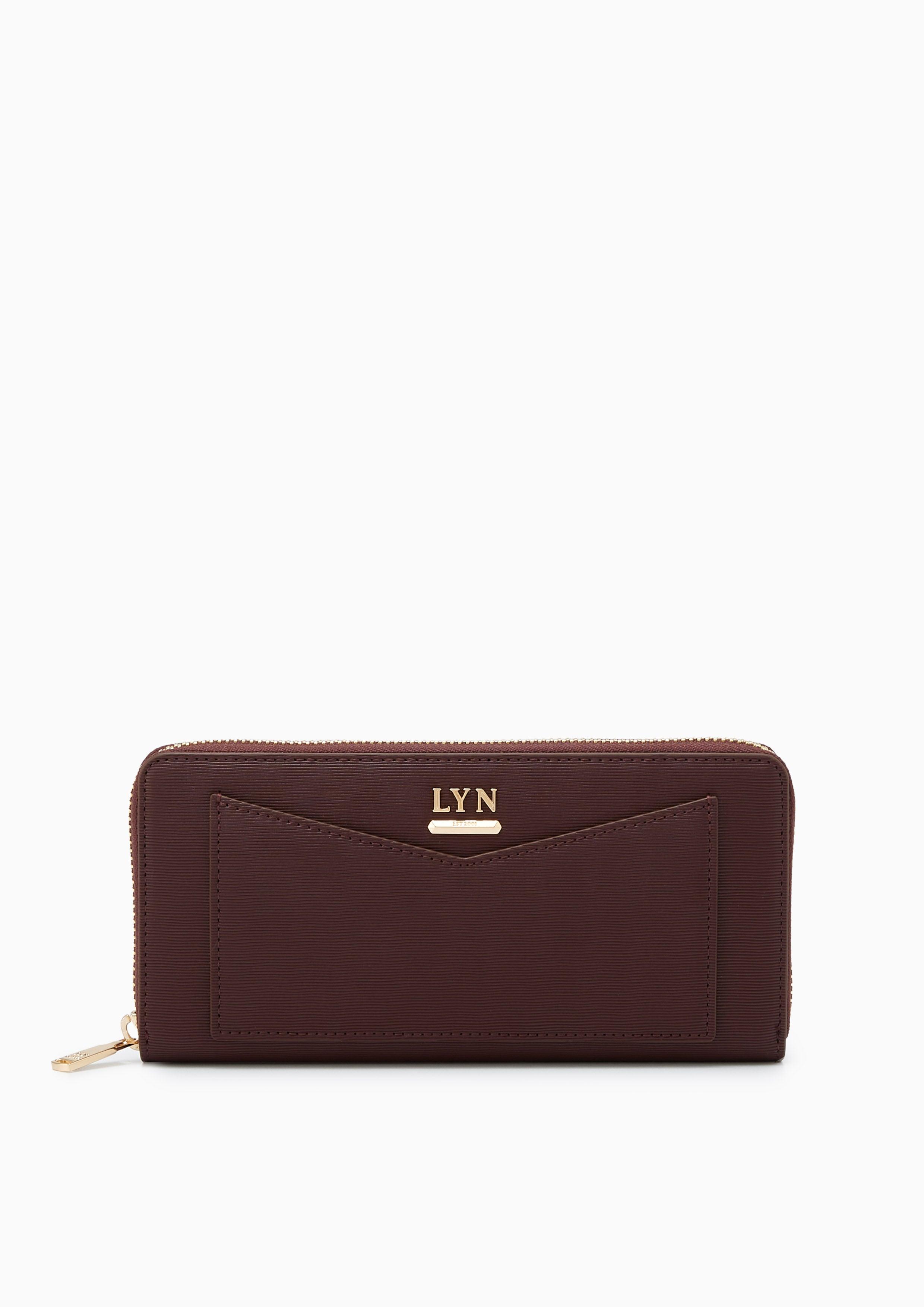 Essential Long Wallet Dark Red